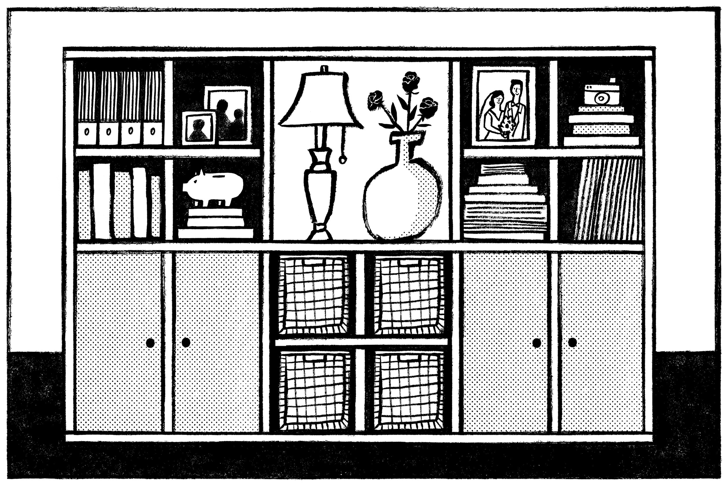 In love, as in war, dividing your territory is key. So what happens when boxes of your belongings get in the way?
