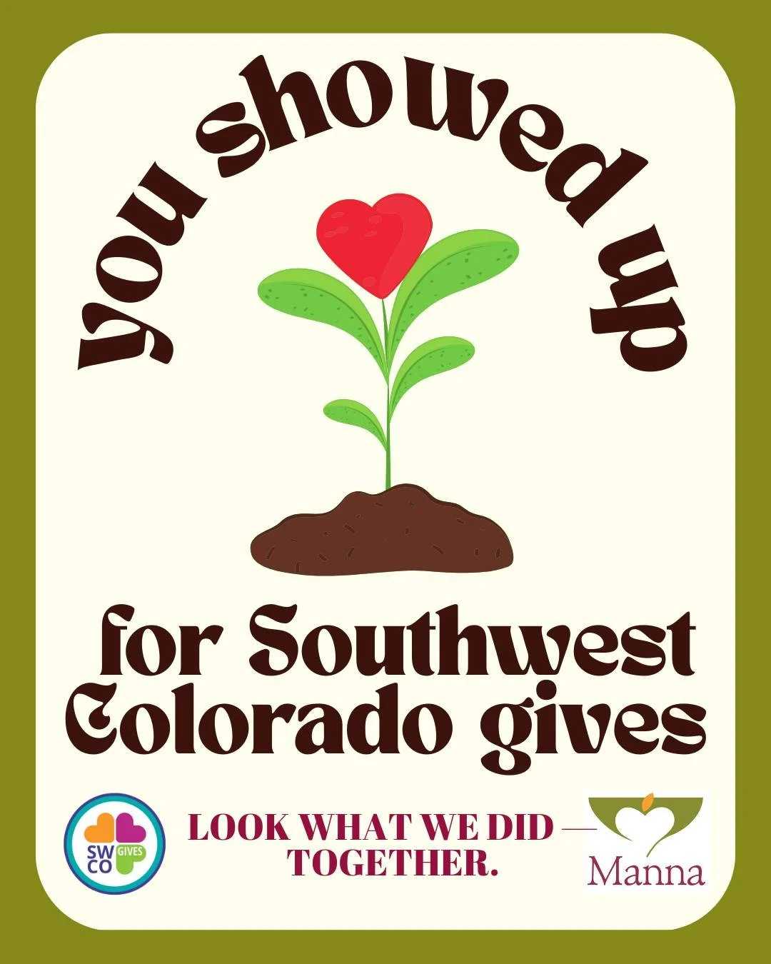 @swcogives day is coming up! Thanks to your generosity last year, our community came together to raise support for Manna. Those contributions made so much possible: they helped feed children and families, provided IDs for individuals working toward s