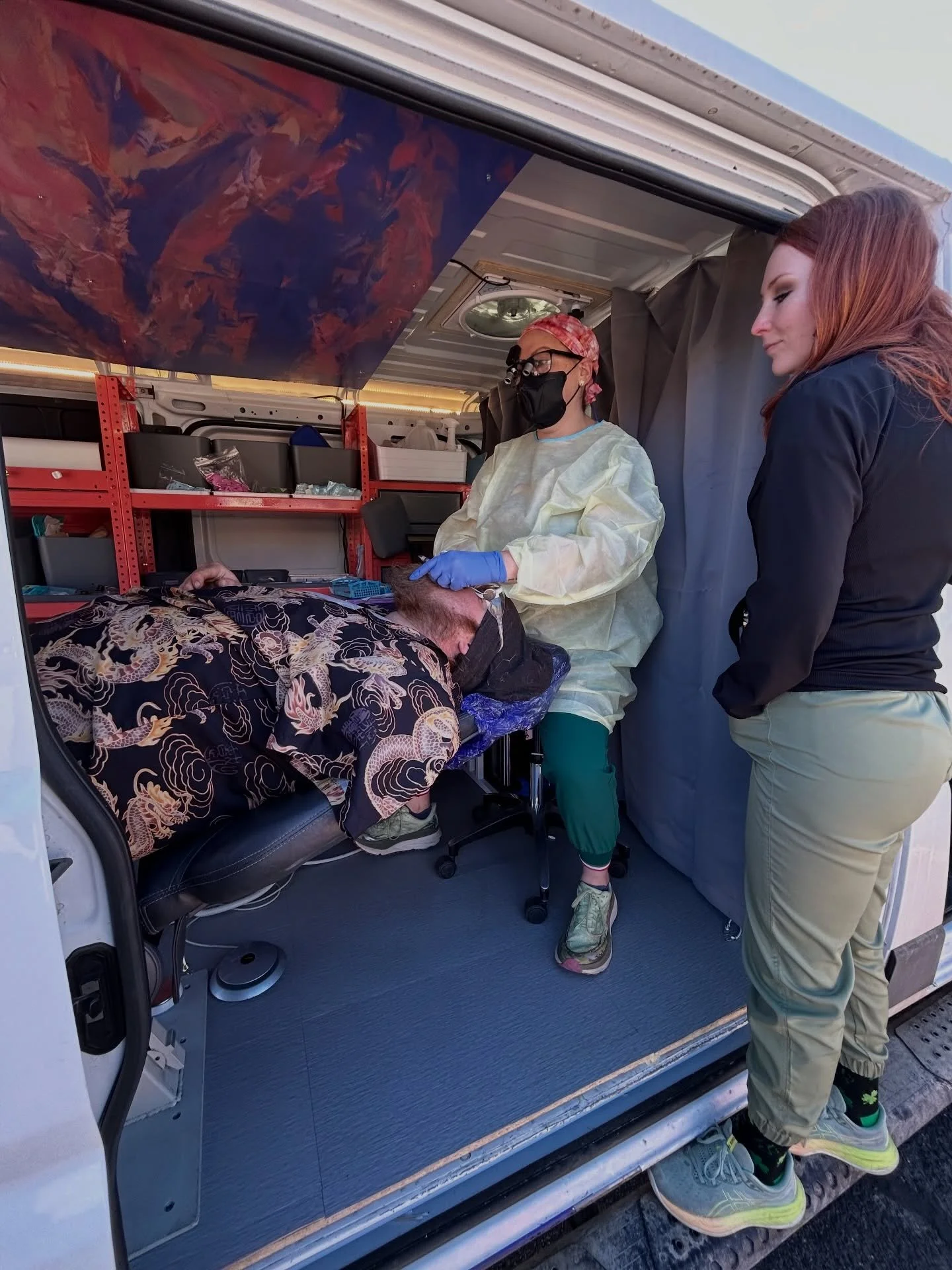 We are excited to welcome @paintedskydental back at @mannadurango today, continuing a strong partnership that has been making a real impact in our community for over a year.

Their mobile dental van is on site at the Manna Resource Center, providing 