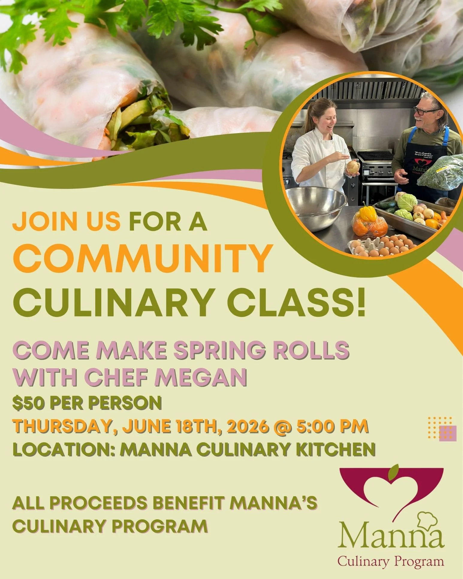 Calling all foodies, home chefs, and adventurous eaters.

Join us on June 18 at 5:00 PM for the next @mannadurango Community Cooking Class, where great food, new skills, and community come together for an unforgettable evening.  Reserve your spot tod