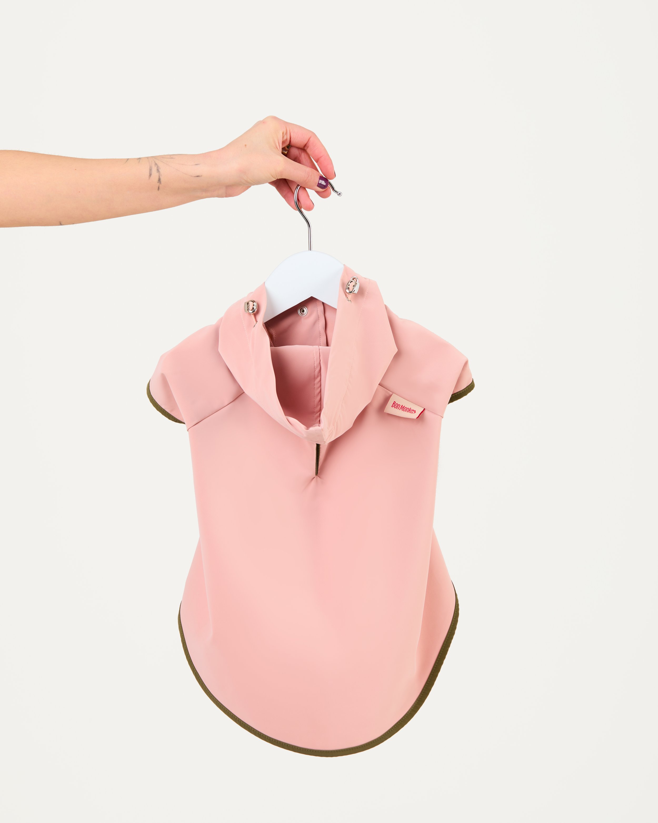stylish dog raincoat in pink.jpg
