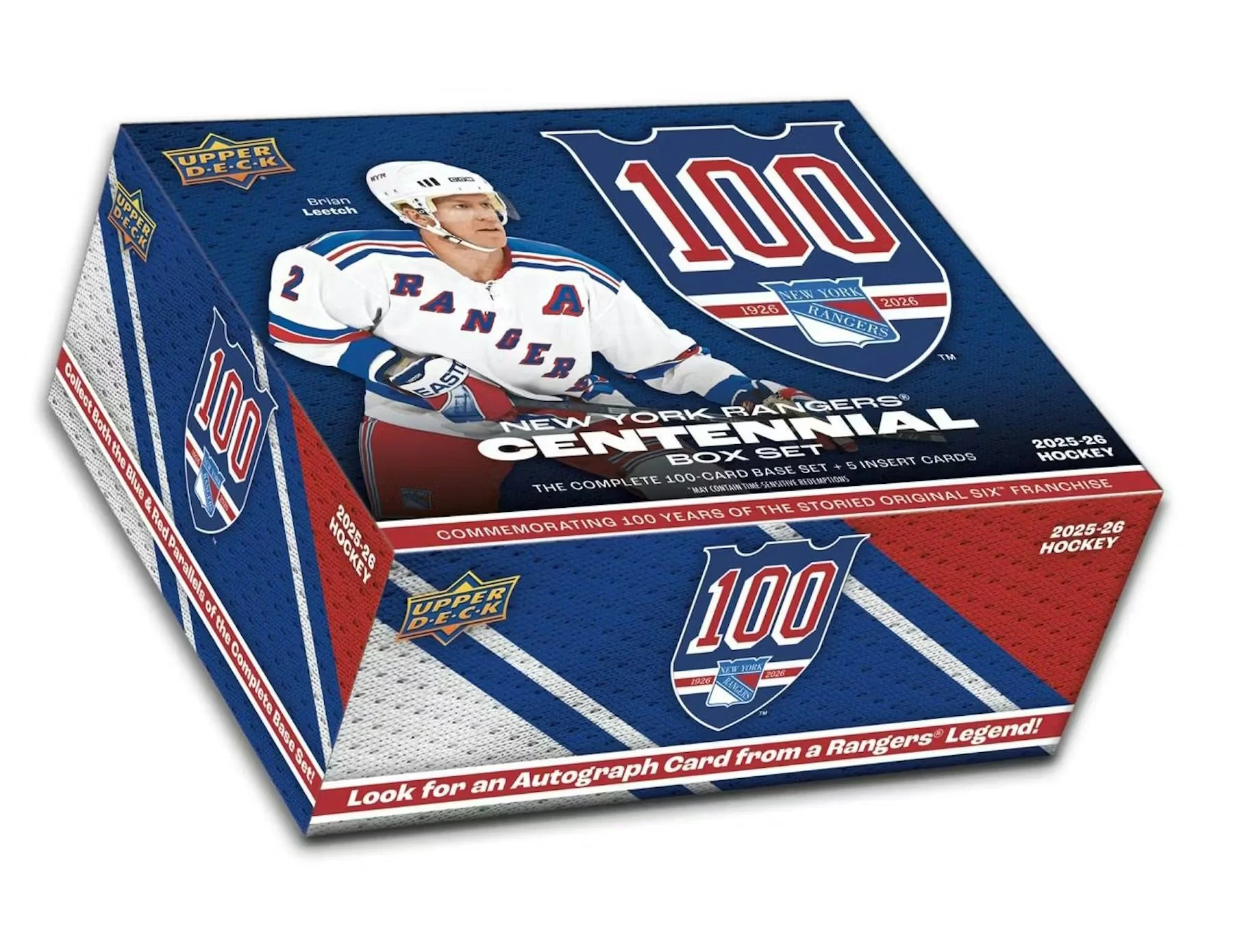 2025-26 Upper Deck New York Rangers Centennial Hockey Box Set