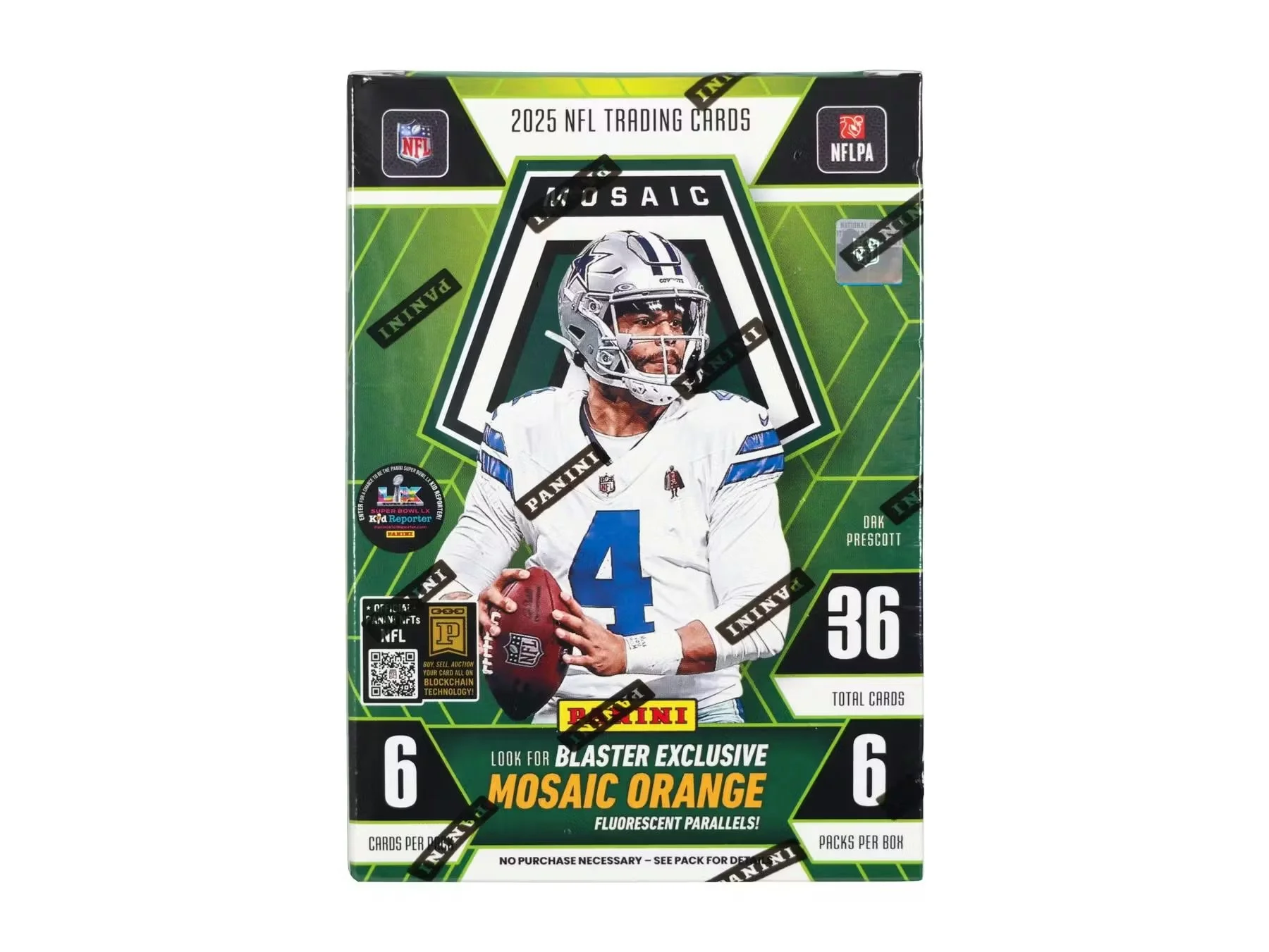 2025 Panini Mosaic Football 6-Pack Blaster Box