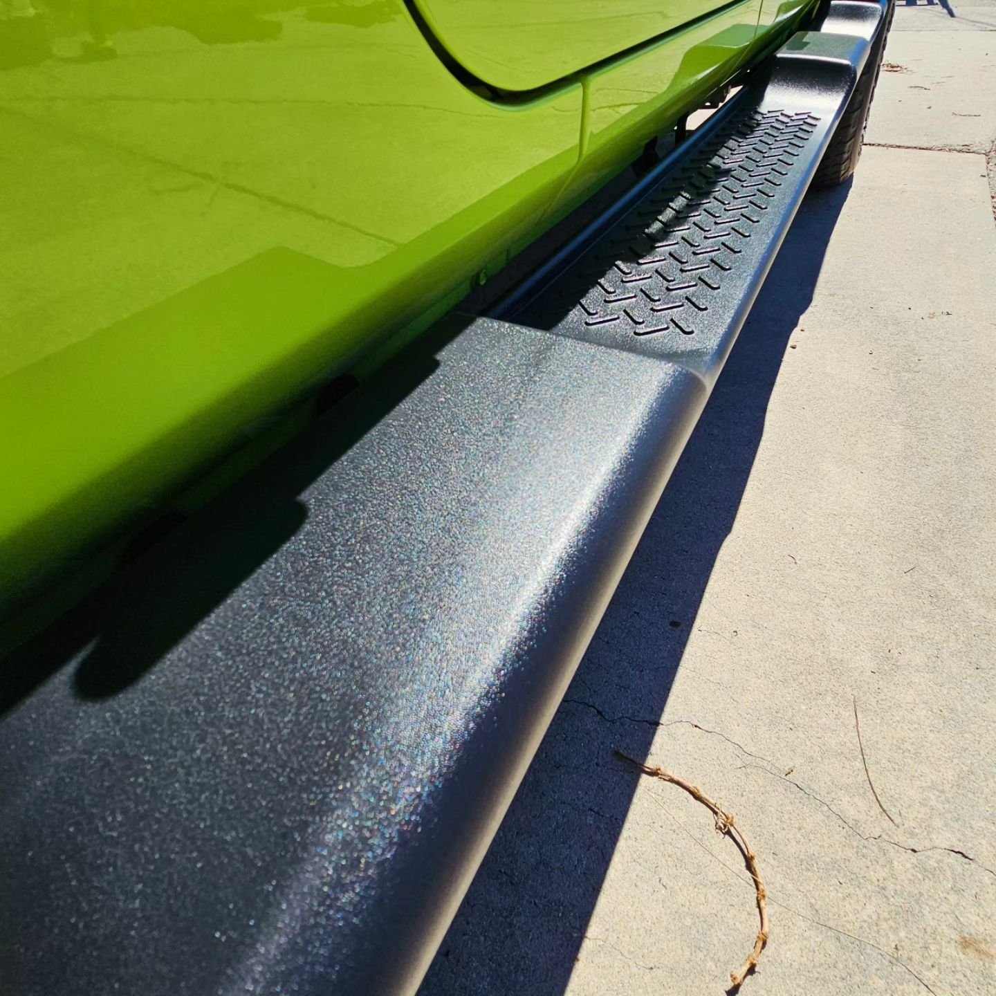 Here are some before and after photos of the trim conditioning done to the Jeep. We also offer 5-7 ceramic coating options that will enhance the color and provide additional protection against the elements. 
-
Book now to protect your assets!
-
We Co