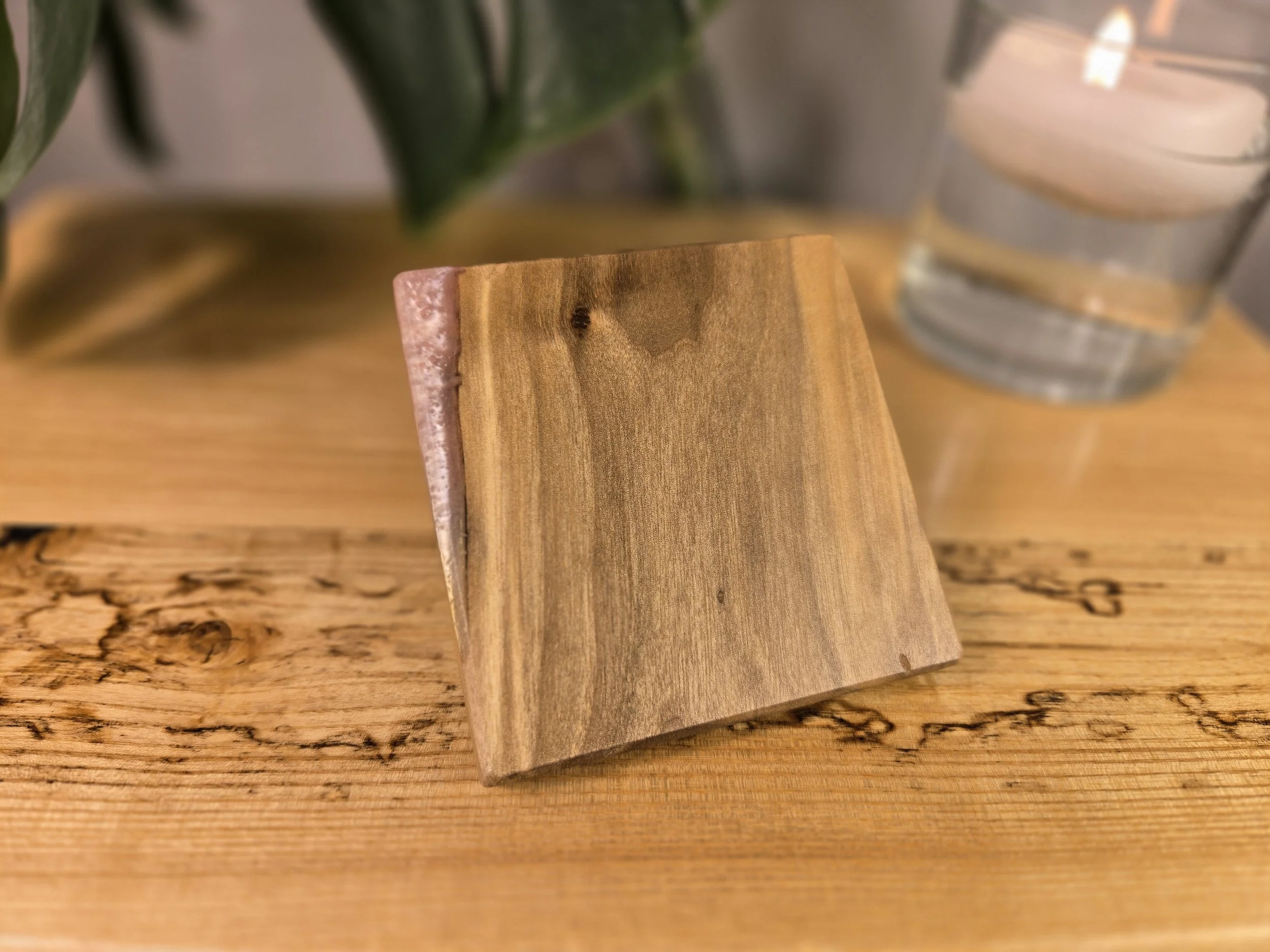 live edge walnut coaster with pearlescent pink to white epoxy.jpg