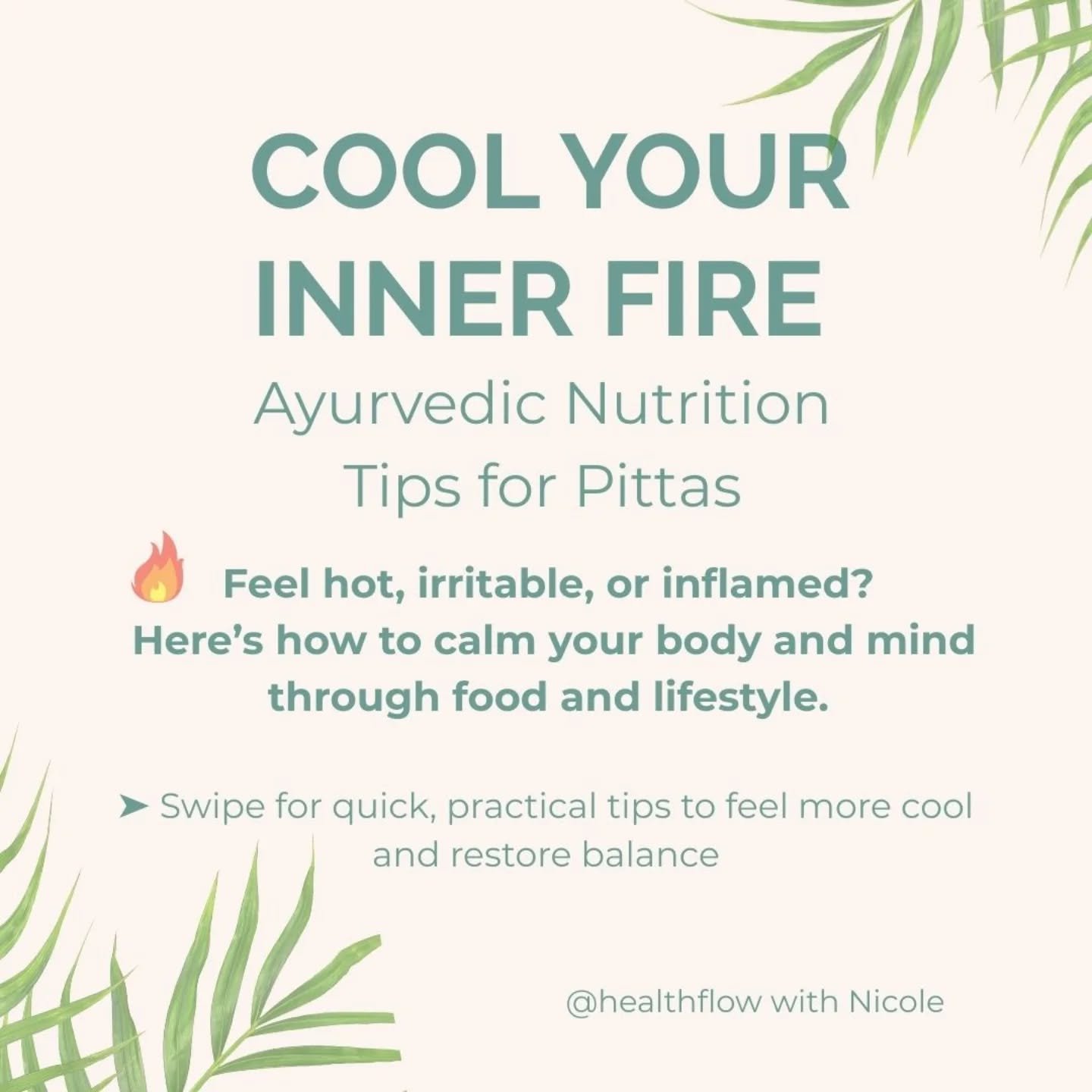 π₯ Does your inner fire feel more like a wildfire lately?
You push hard. You stay sharp.
But when your Pitta is out of balance…
π€ You snap.
π₯΅ You overheat.
π€ You burn out.
Ayurveda teaches us that too much heat—physically and emotio