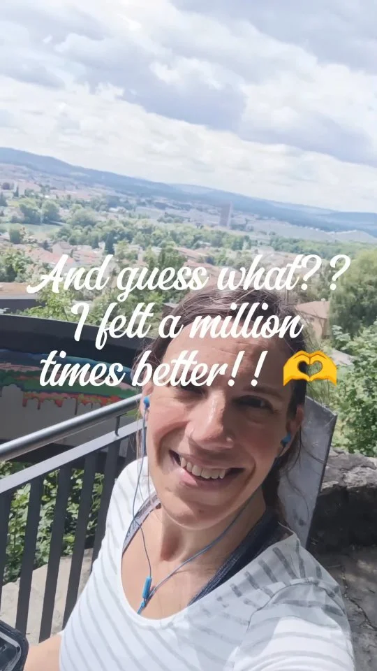 Have you ever felt like this? I bet you have…!!
Tired, low on energy, tempted to stay in bed — but you decide to make a small choice that matters a lot! π
No intense workout. Just getting outside, moving gently, breathing fresh air,