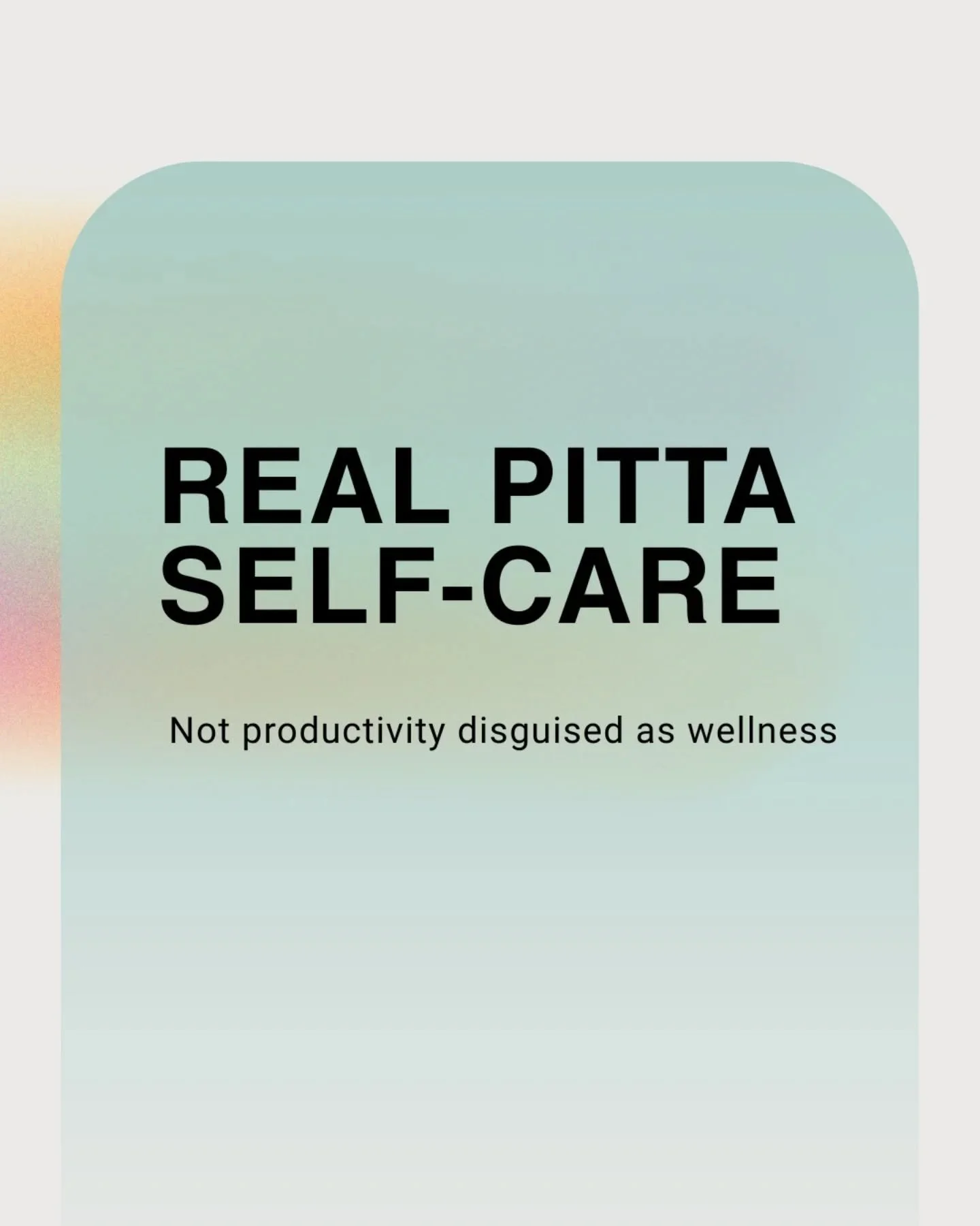 If you&rsquo;re Pitta you like things clear.

Clear plans,  standards and results.

You don&rsquo;t like inefficiency.
You don&rsquo;t like waiting.
You don&rsquo;t like when things feel messy.

And when your system is overloaded,
you become impatien