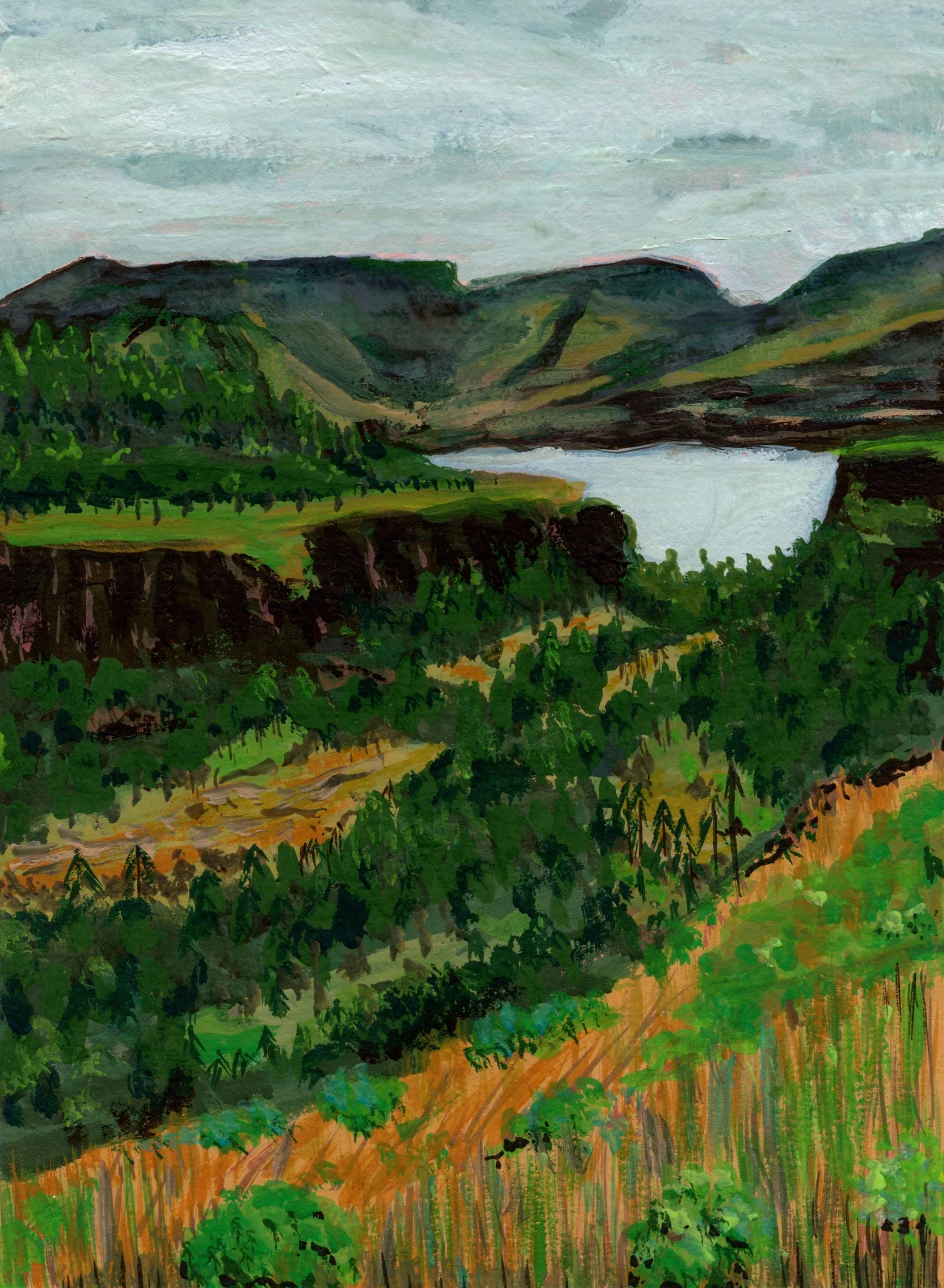 Day 1 - Overlooking the Columbia River Gorge 

*SOLD*