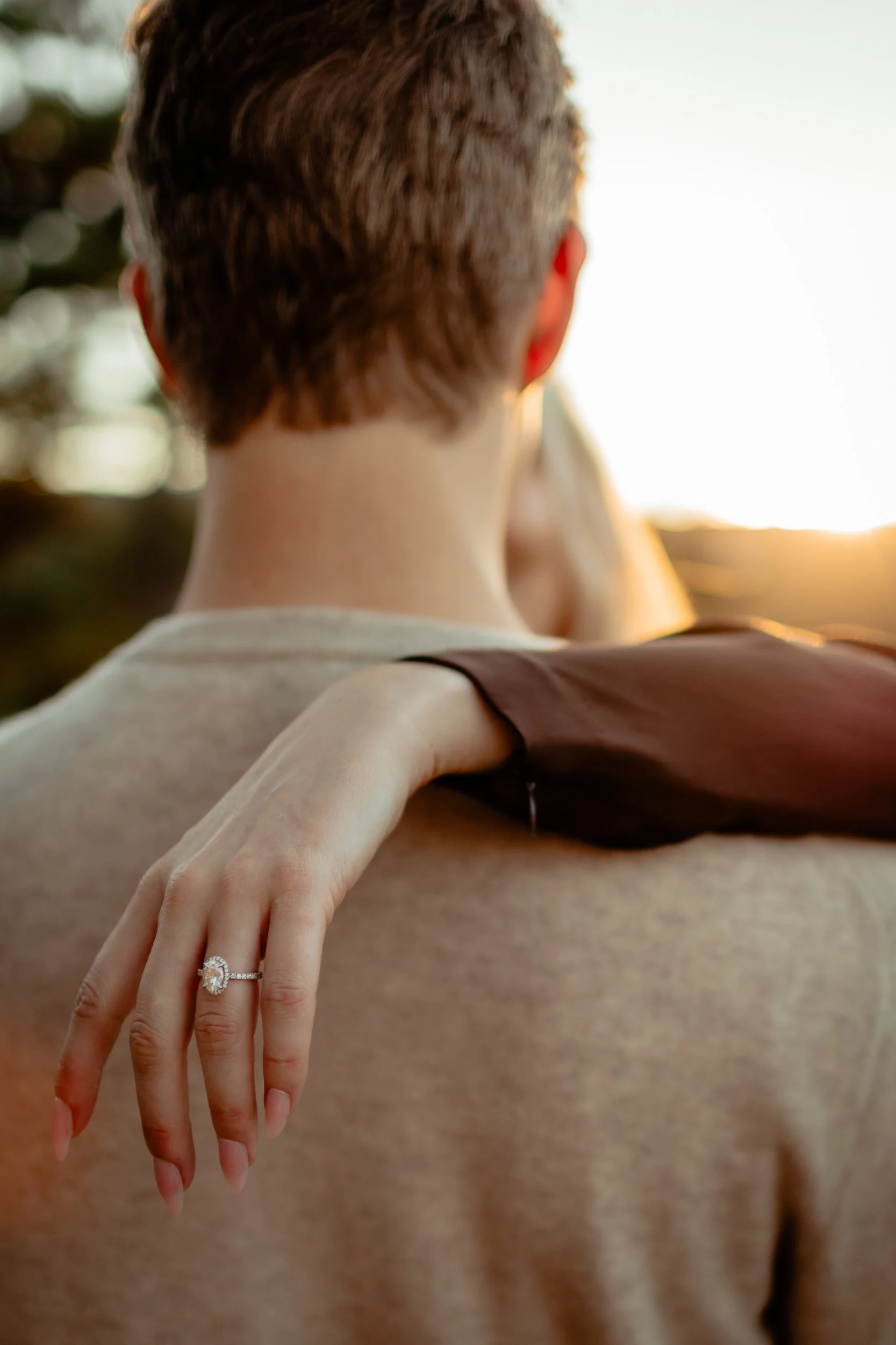 Romantic October engagement photos at Lost Gulch Overlook in Boulder