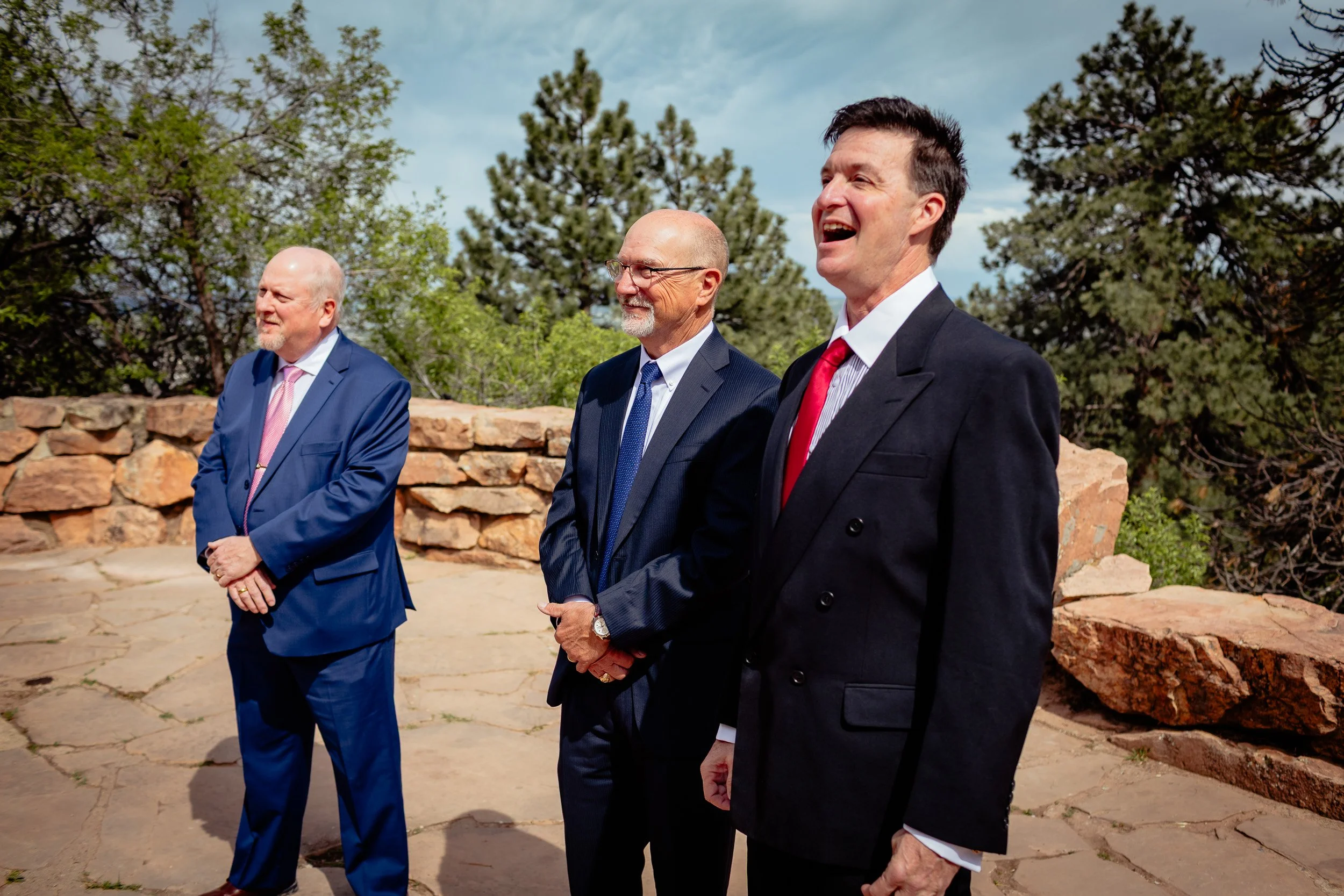 Emotional reactions during a wedding dress reveal at Halfway House