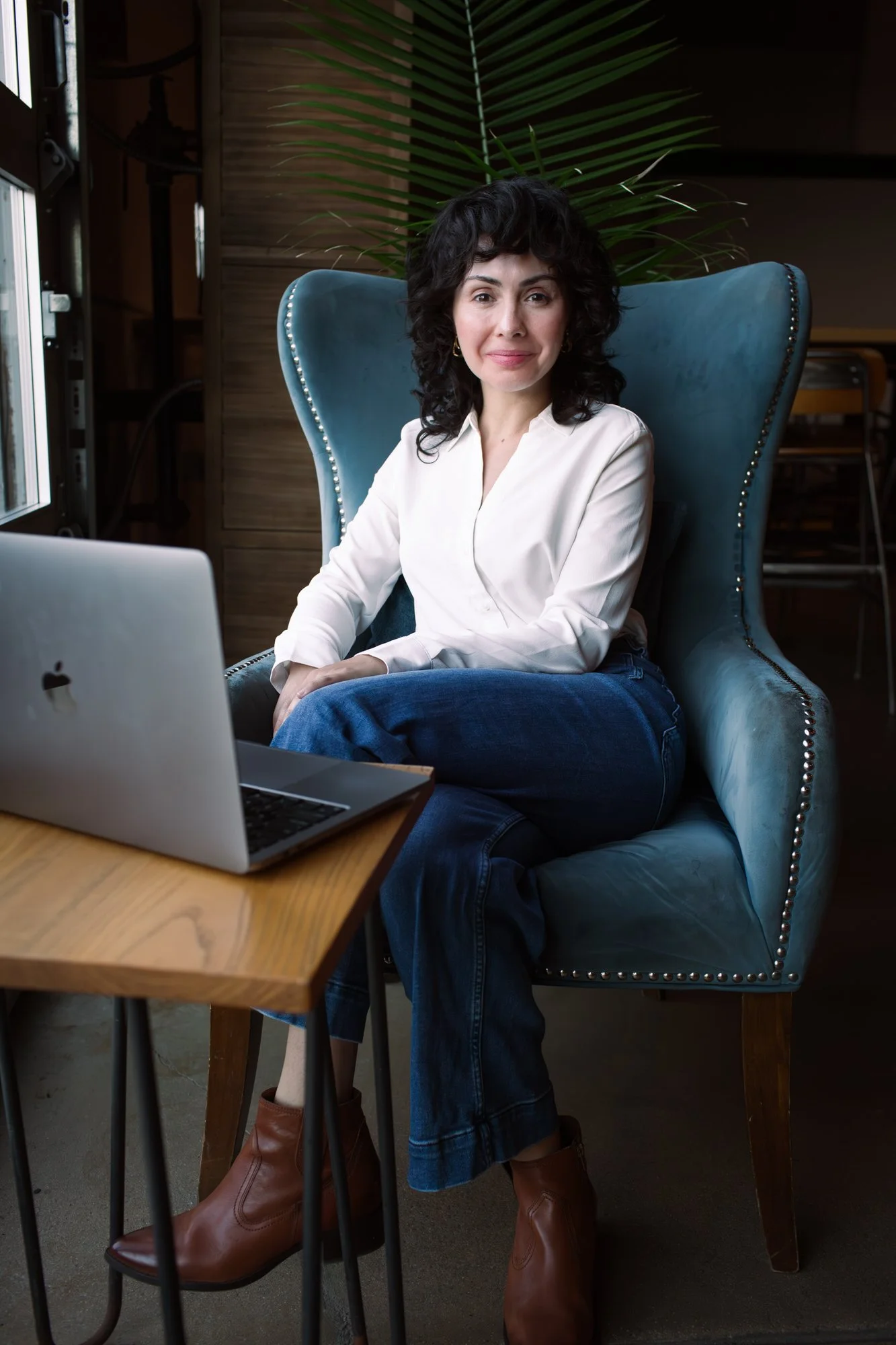 A headshot for a female therapist that is launching her own therapy practice in Boulder, CO