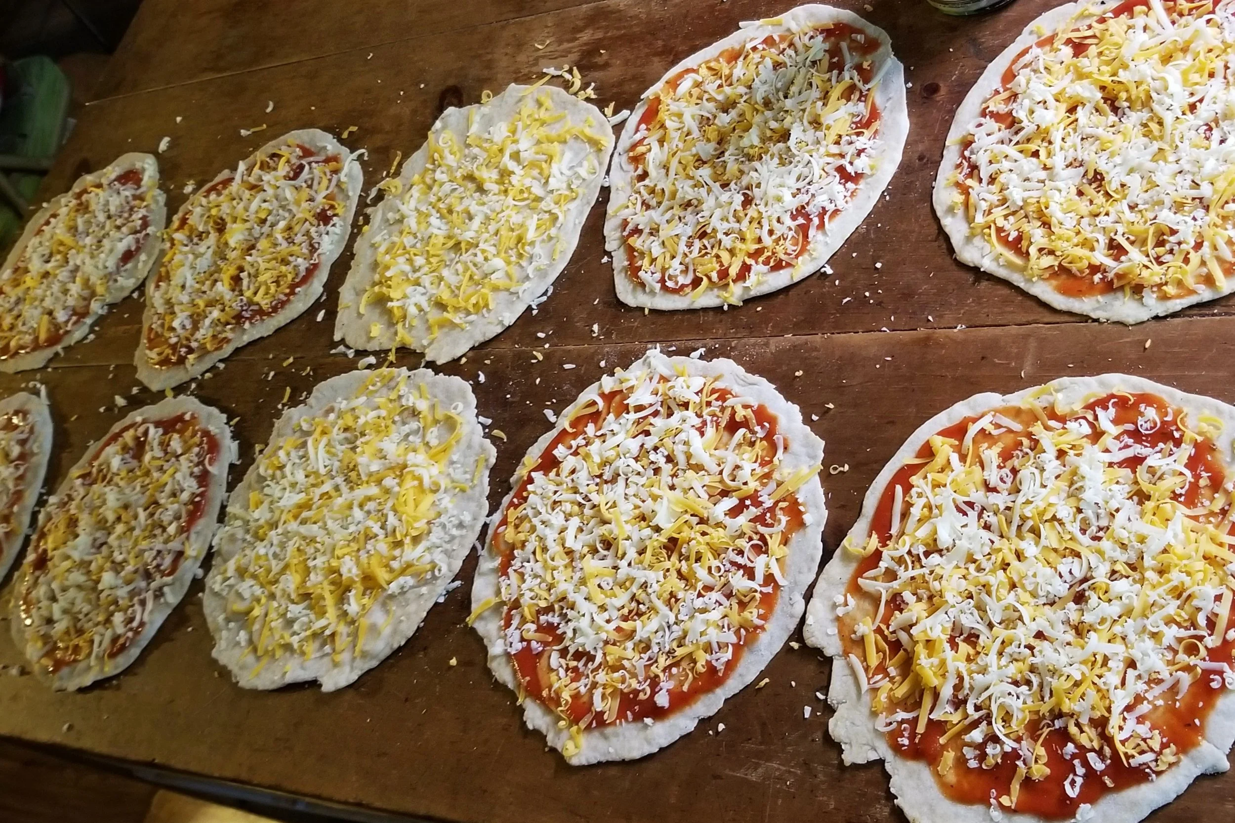 tortilla pizza!!