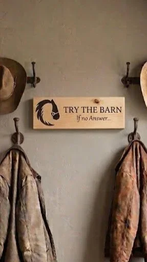 Try the barn Wall sign
