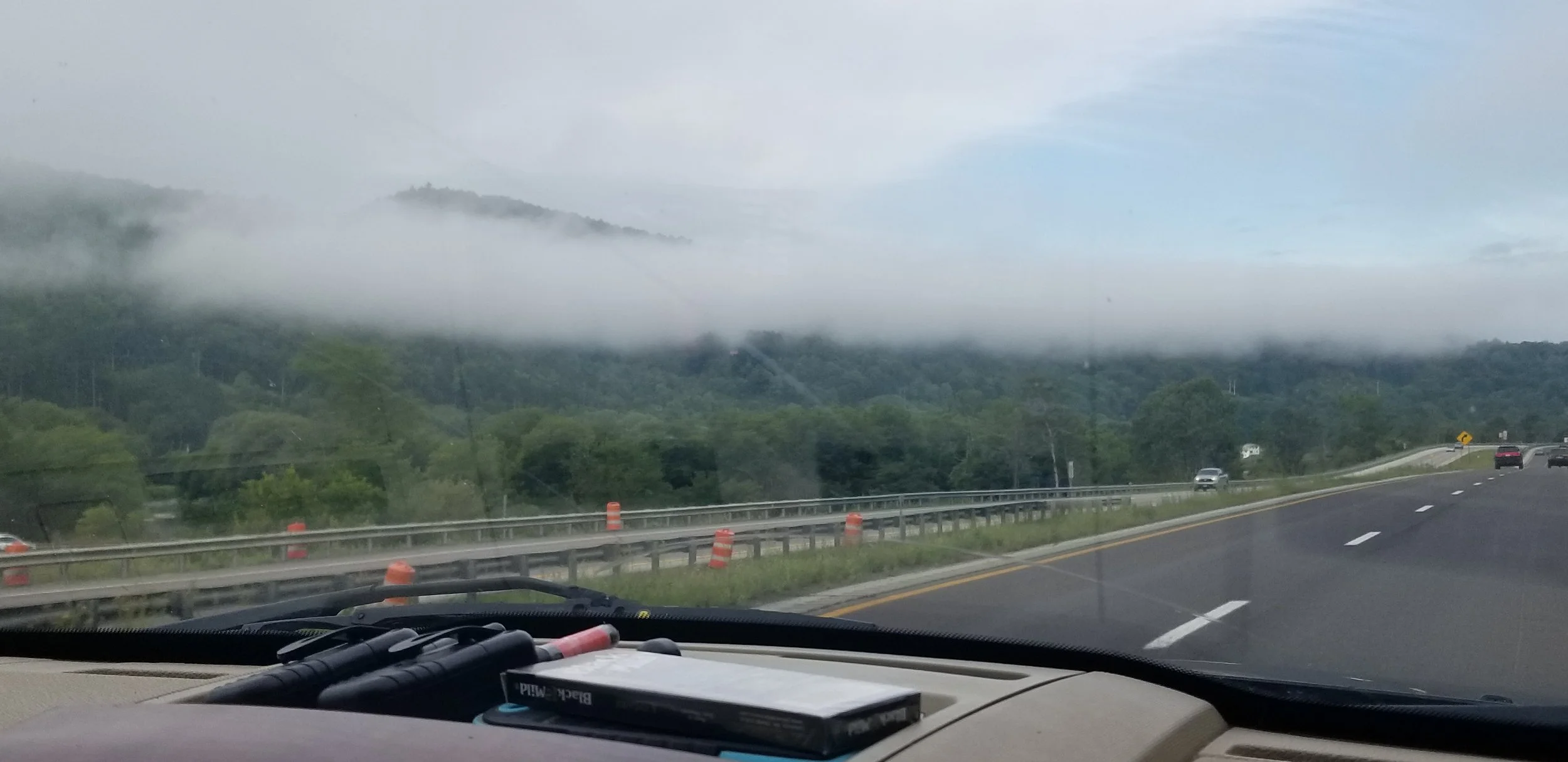 Fog in the north woods New Hampshire