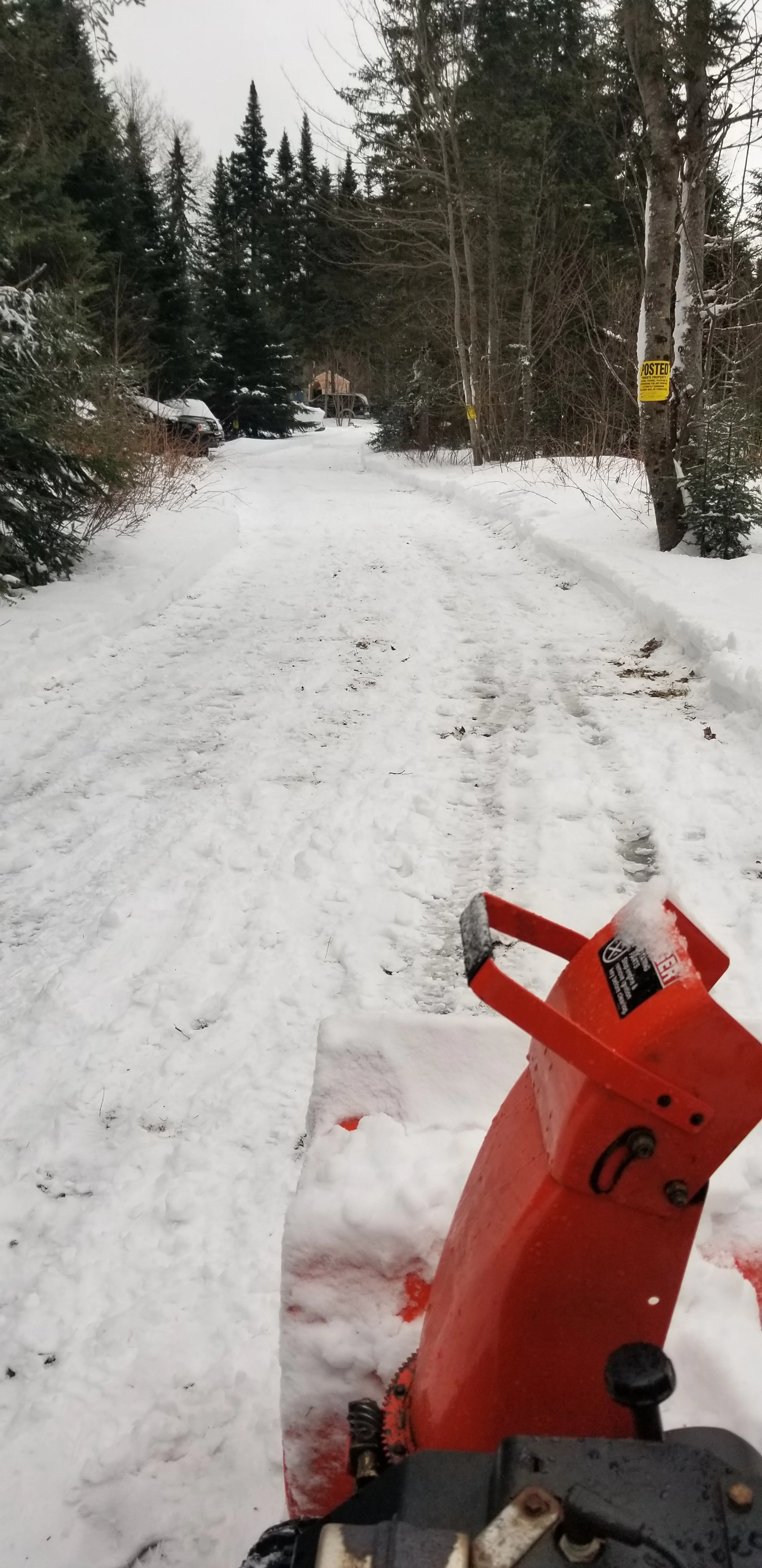 Snow Blowing Driveway