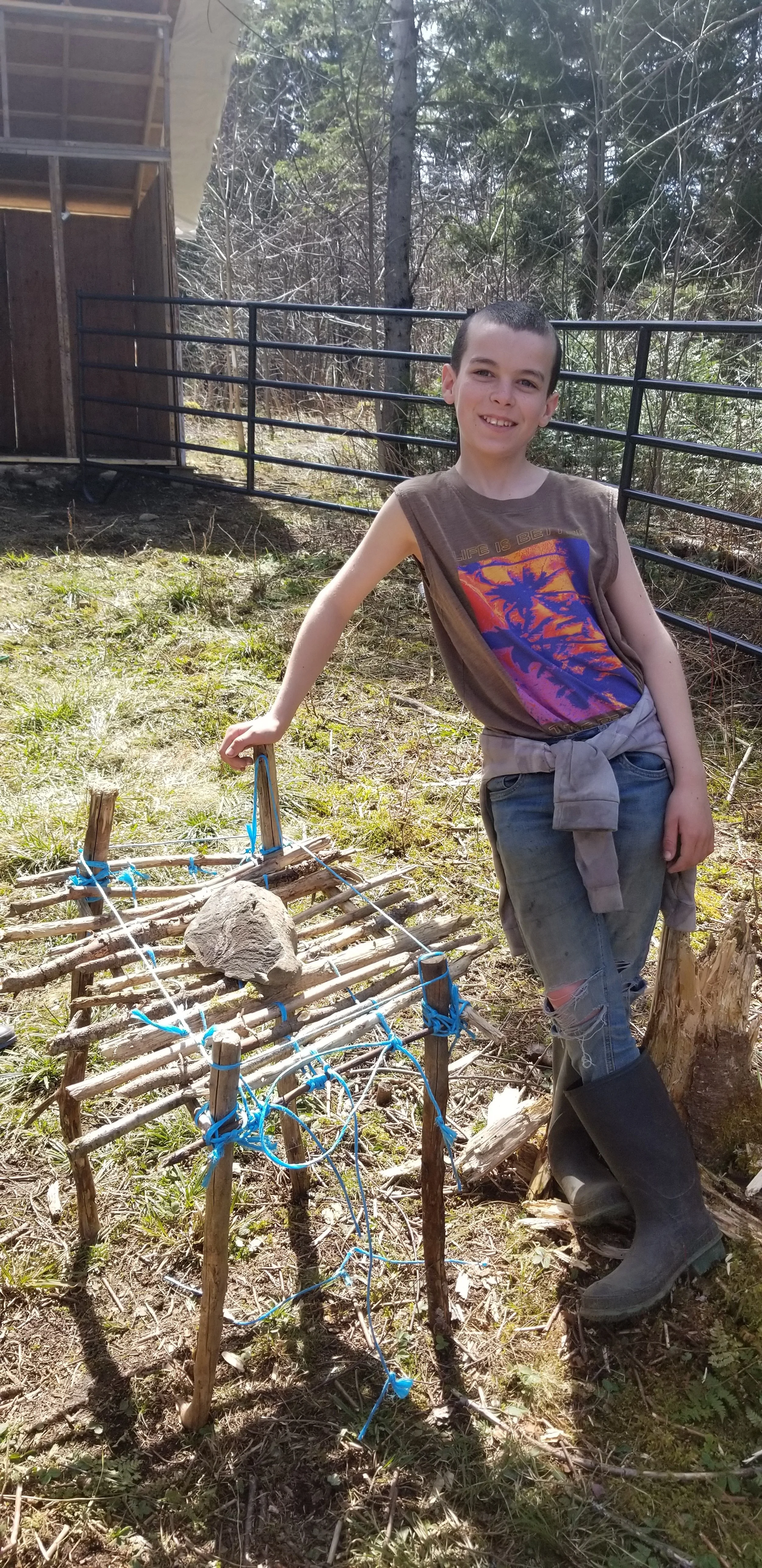 Getting creative with the snow gone!