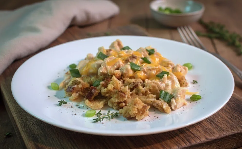 Chicken stuffing casserol