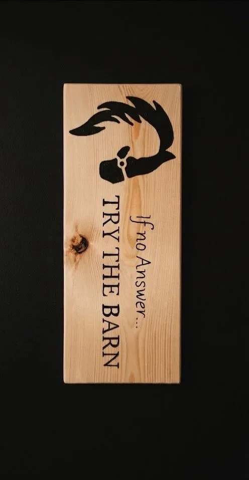Try the barn wall sign
