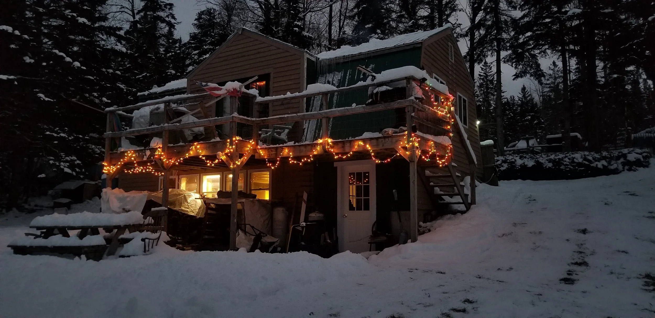 Our snowy home