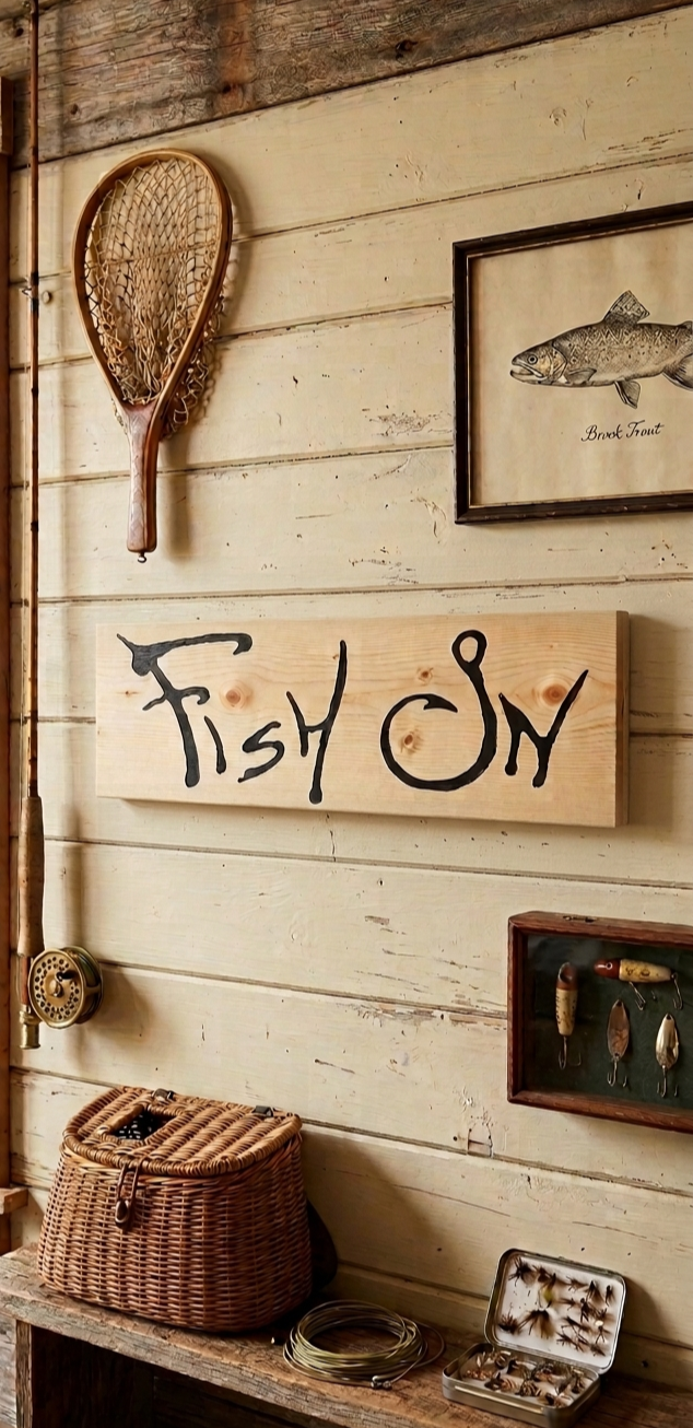 Handmade, Fish On wall sign