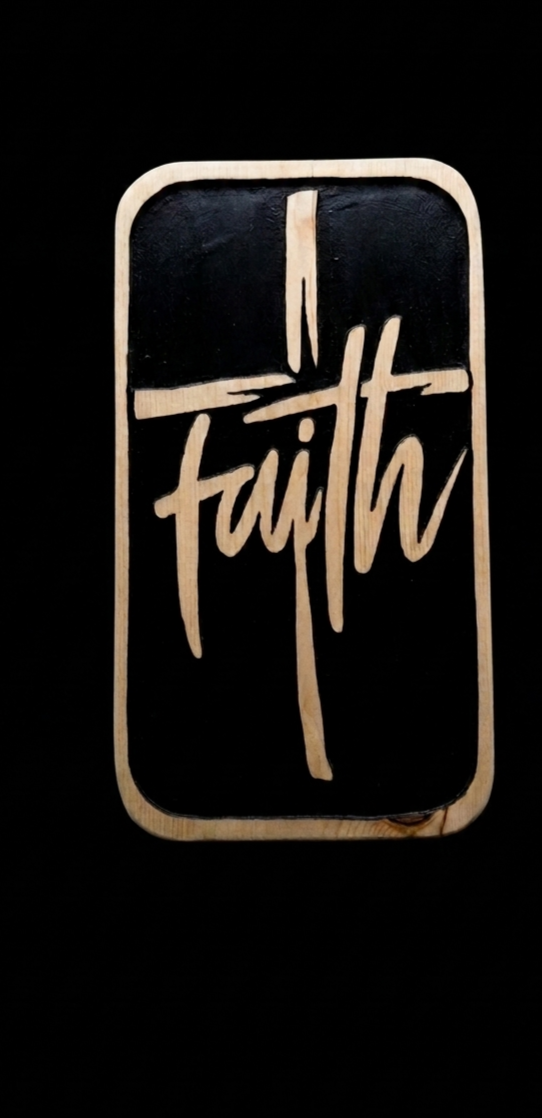Handmade, Faith wall sign