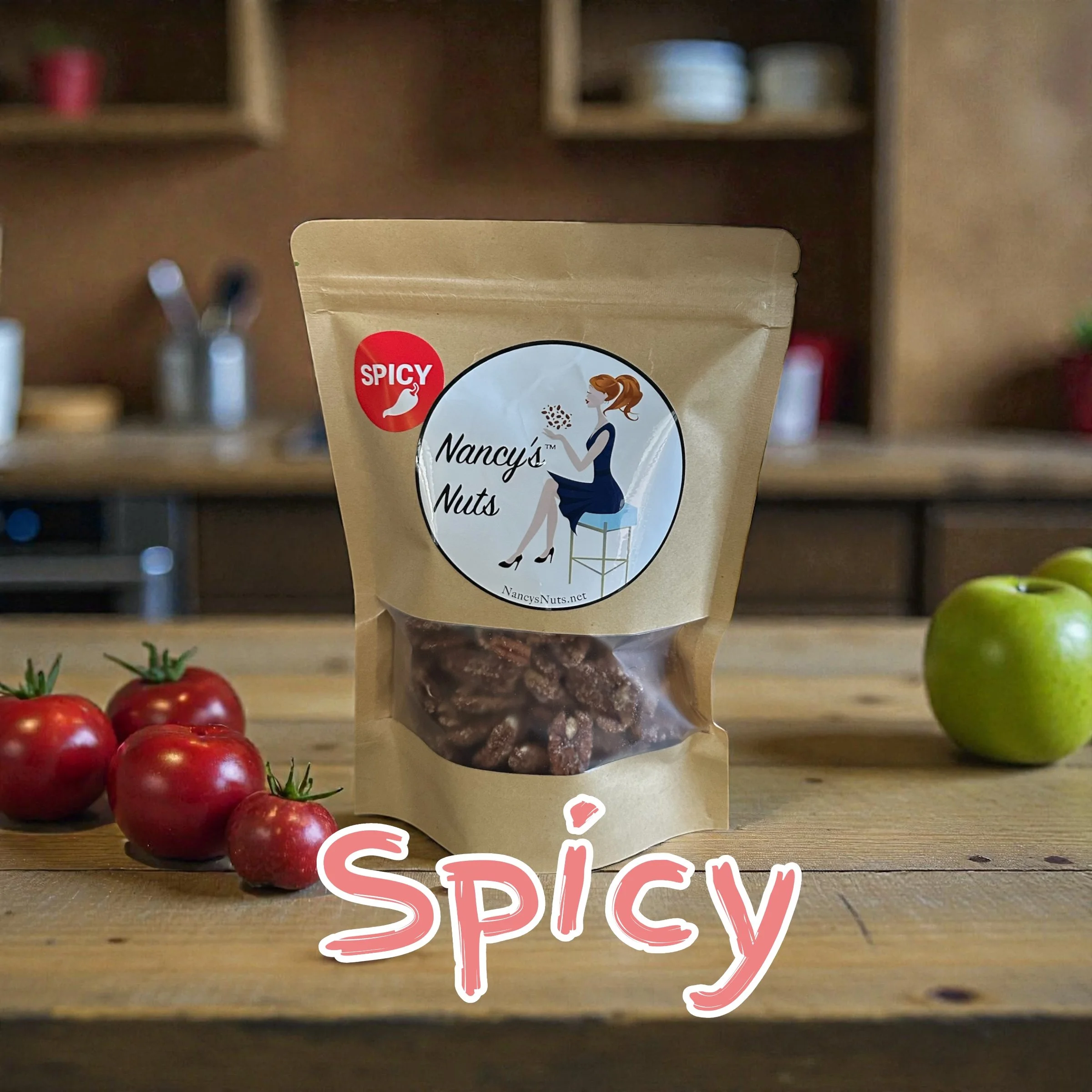 10oz bag Spicy candied pecans