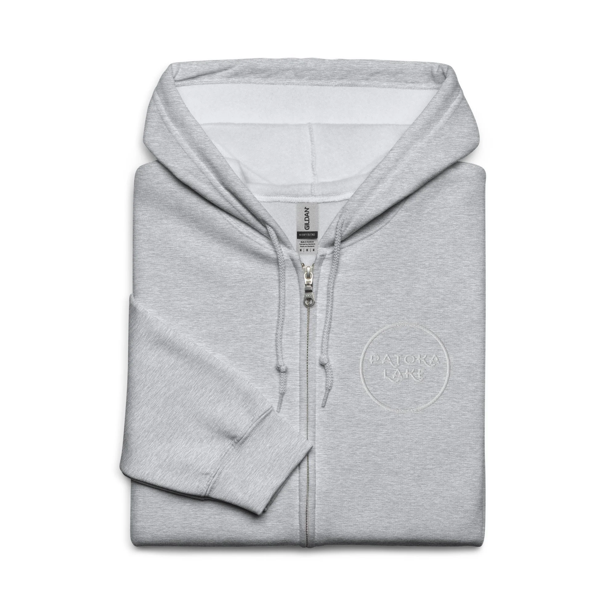 Patoka Lake Embroidered Unisex heavy blend zip hoodie - Seaward Collective