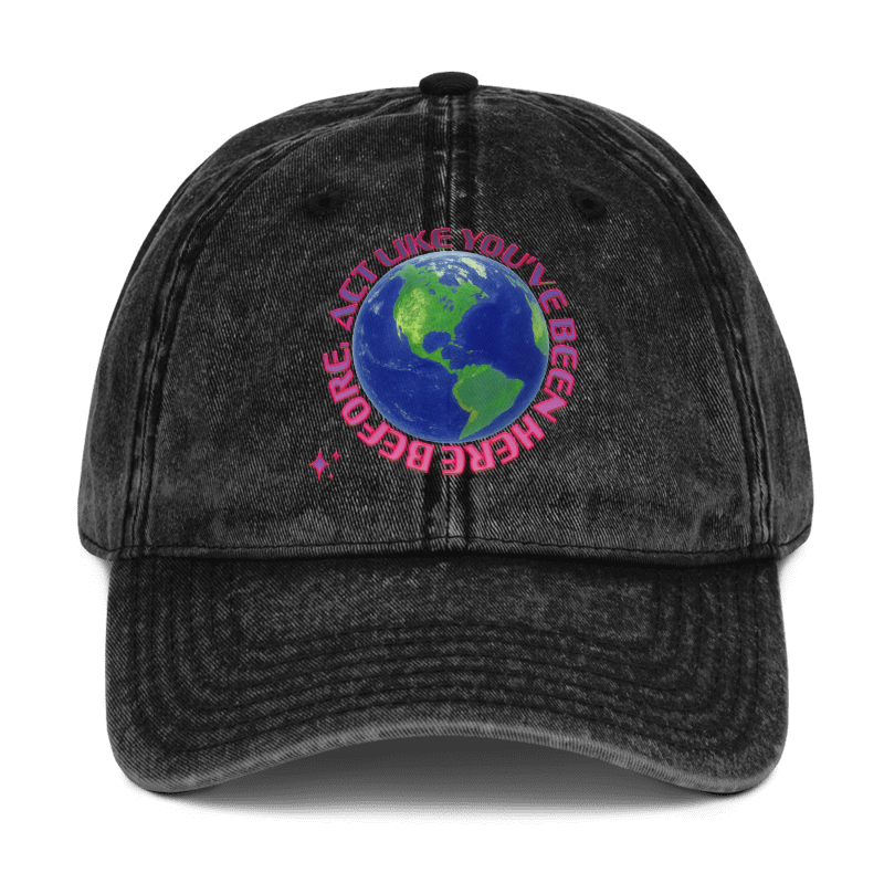 Earth Logo Vintage Hat