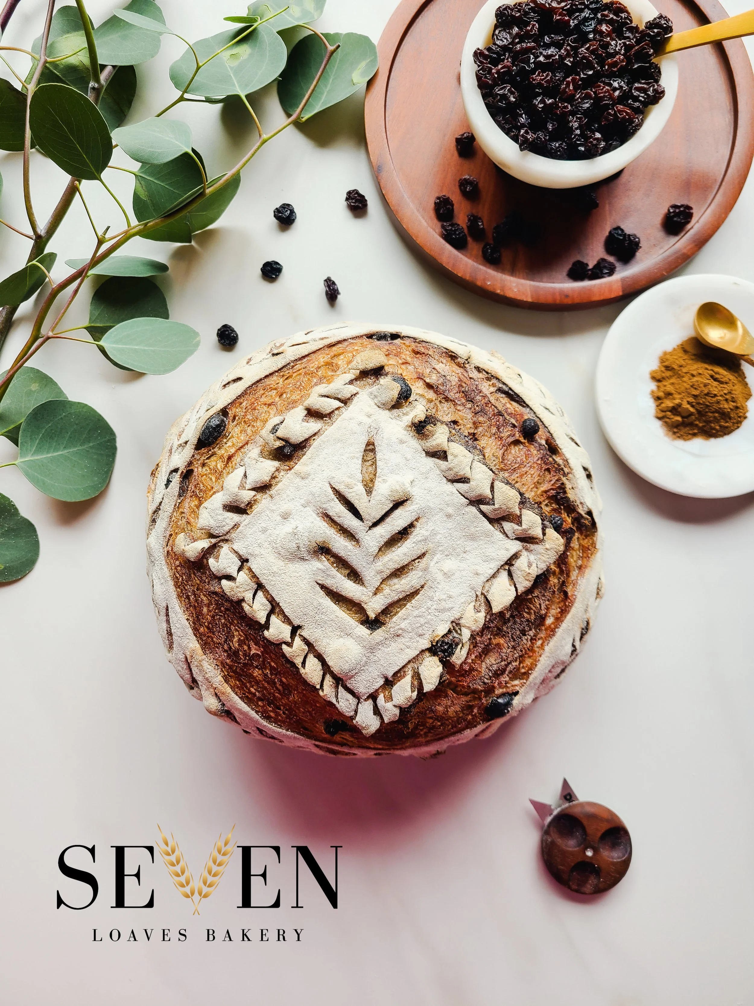 Rustic Cinnamon Raisin Sourdough