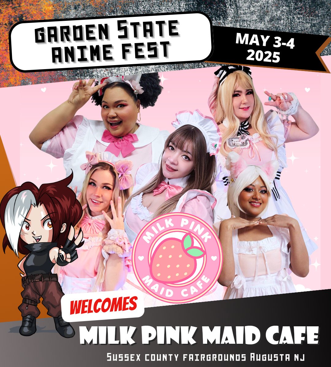 Milk Pink Maid Cafe
