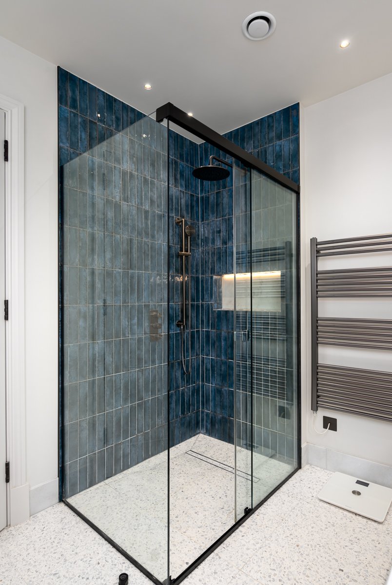 Shower room renovation photography
