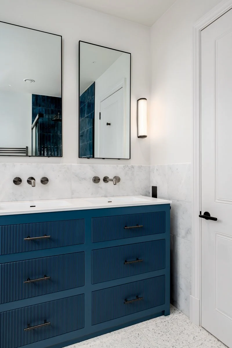 Navy Bathroom renovation