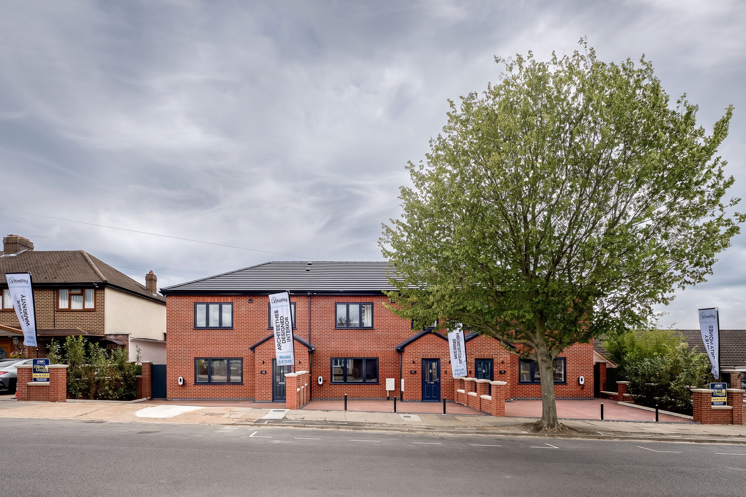 Moodier day exterior fo home photography in London