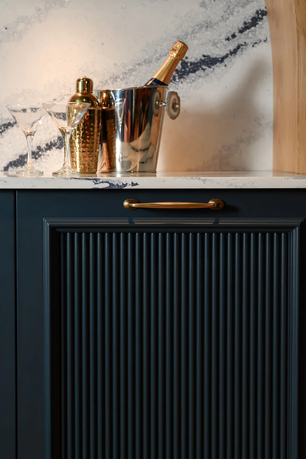 Dark lounge interior at Newlands by Rebecca Sudic Interiors, photographed to show colour, atmosphere, furniture, lighting and lived-in detail.
