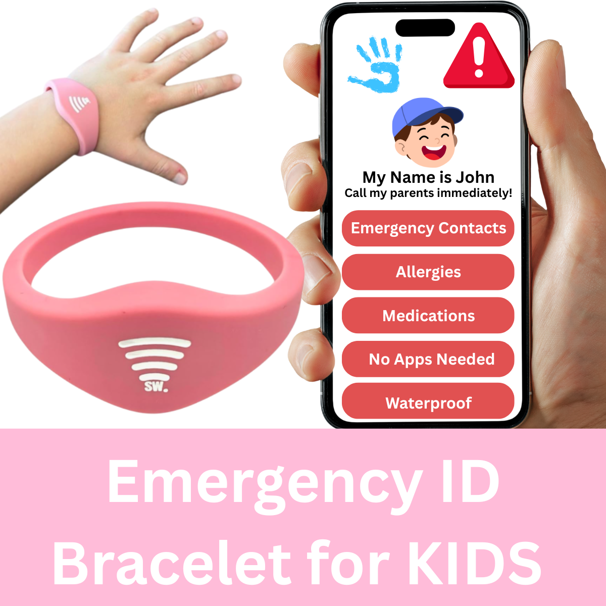 Kid Fitted: Pink