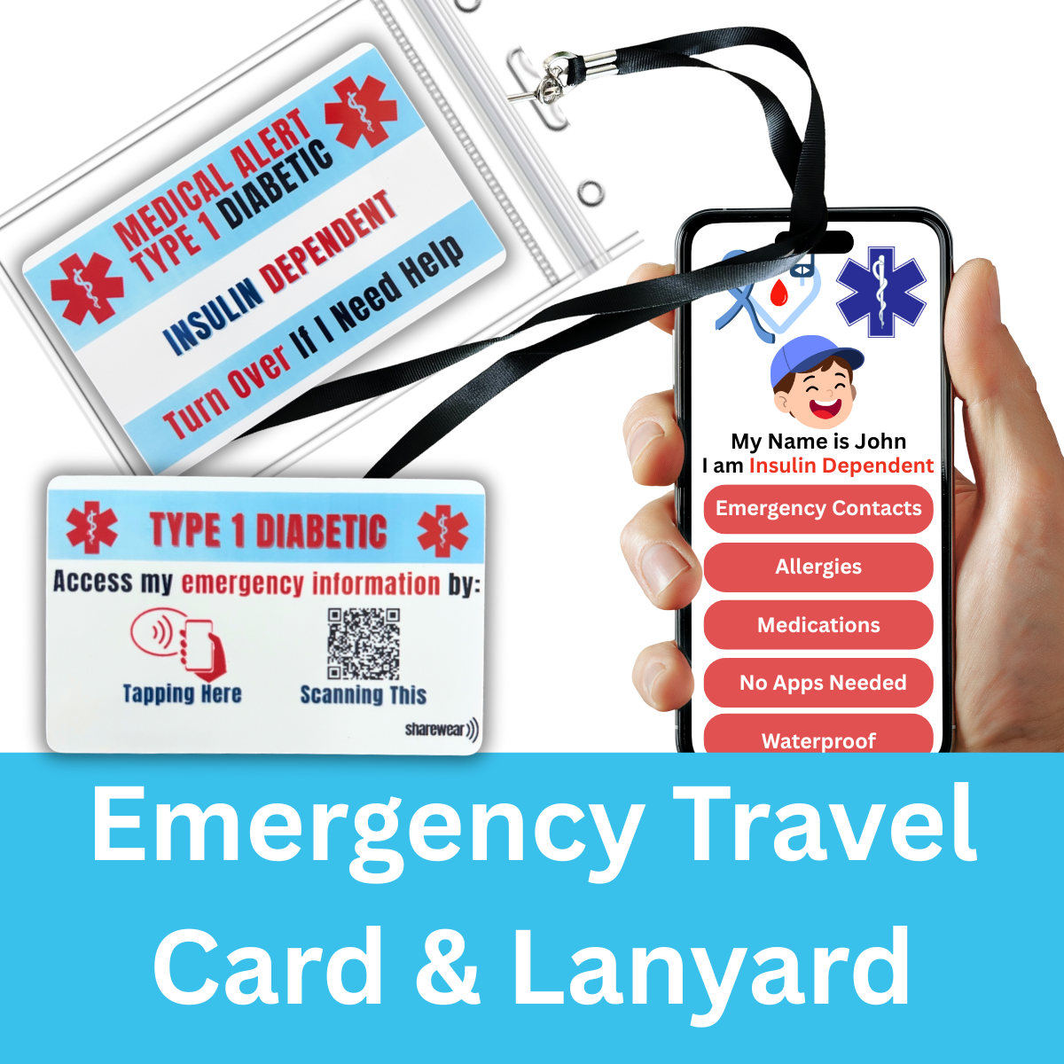 Emergency Cards: Type 1 Diabetes