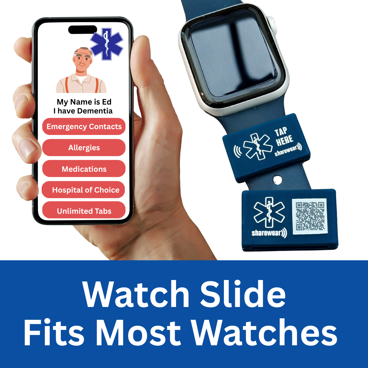 Watch Band Slide_Navy