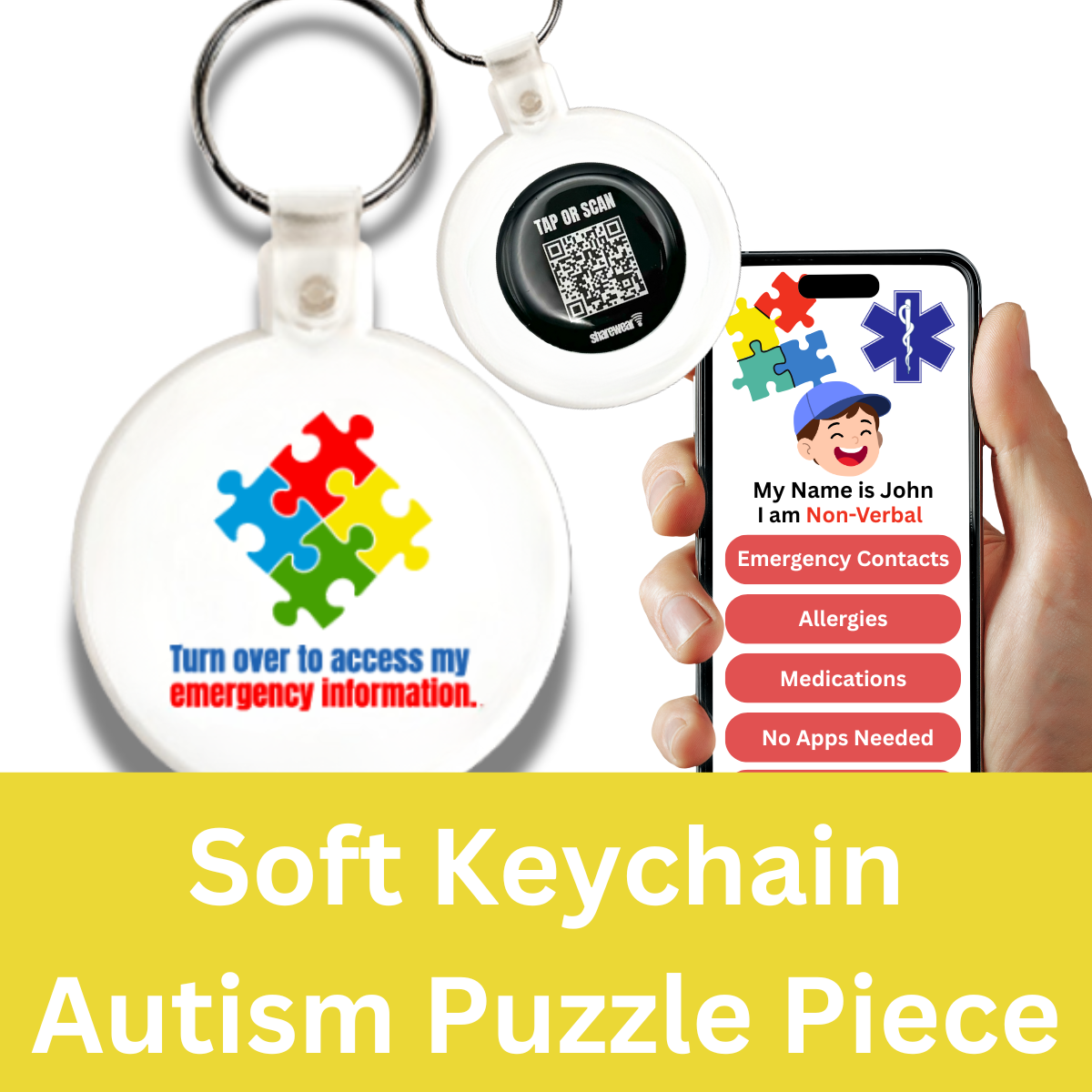 Keychain: Autism Puzzle Piece