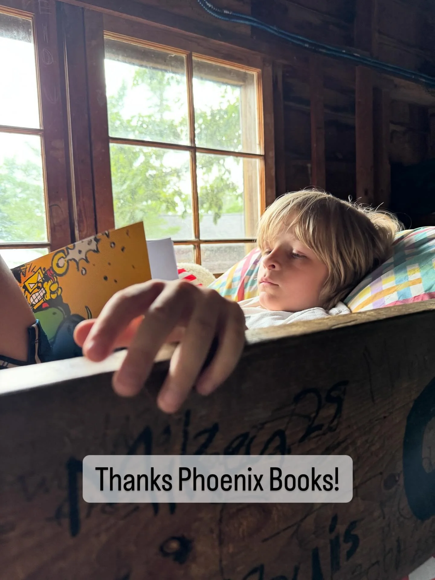 So @phoenixbooksvt does this cool thing where kids just record some summer books they&rsquo;ve read and trade that in for a $10 gift certificate.

Pretty cool, right? 

By the way I *already* love Phoenix, for their selection, their nerdy book-loving