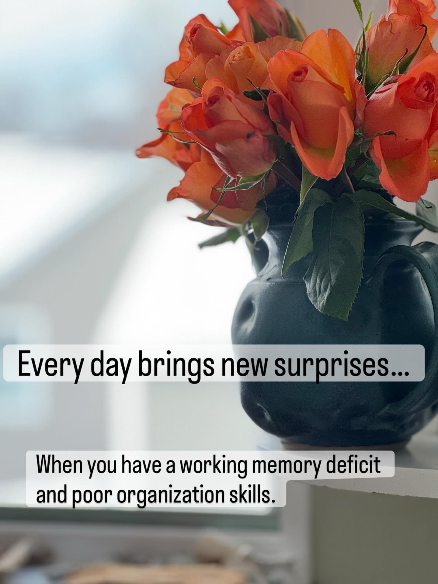 Sometimes they&rsquo;re good surprises and sometimes I miss appointments, but the point is I&rsquo;m never bored.
Unless I&rsquo;m in a meeting and someone talks too long.
#adhd #adhdmeme #adhdtips #inspiration