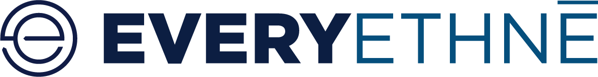 Logo of EVERYETHNĒ with a stylized "E" symbol next to the brand name in a bold, modern font.