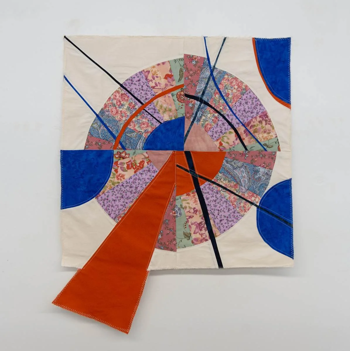 Breaking the Cycle, 2026
26 x 20 inches 
fabric, thread