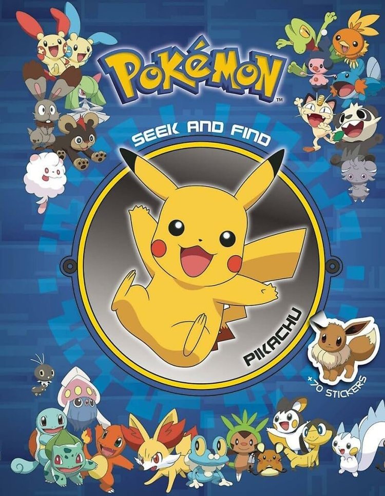 Pokémon Seek and Find Pikachu activity book