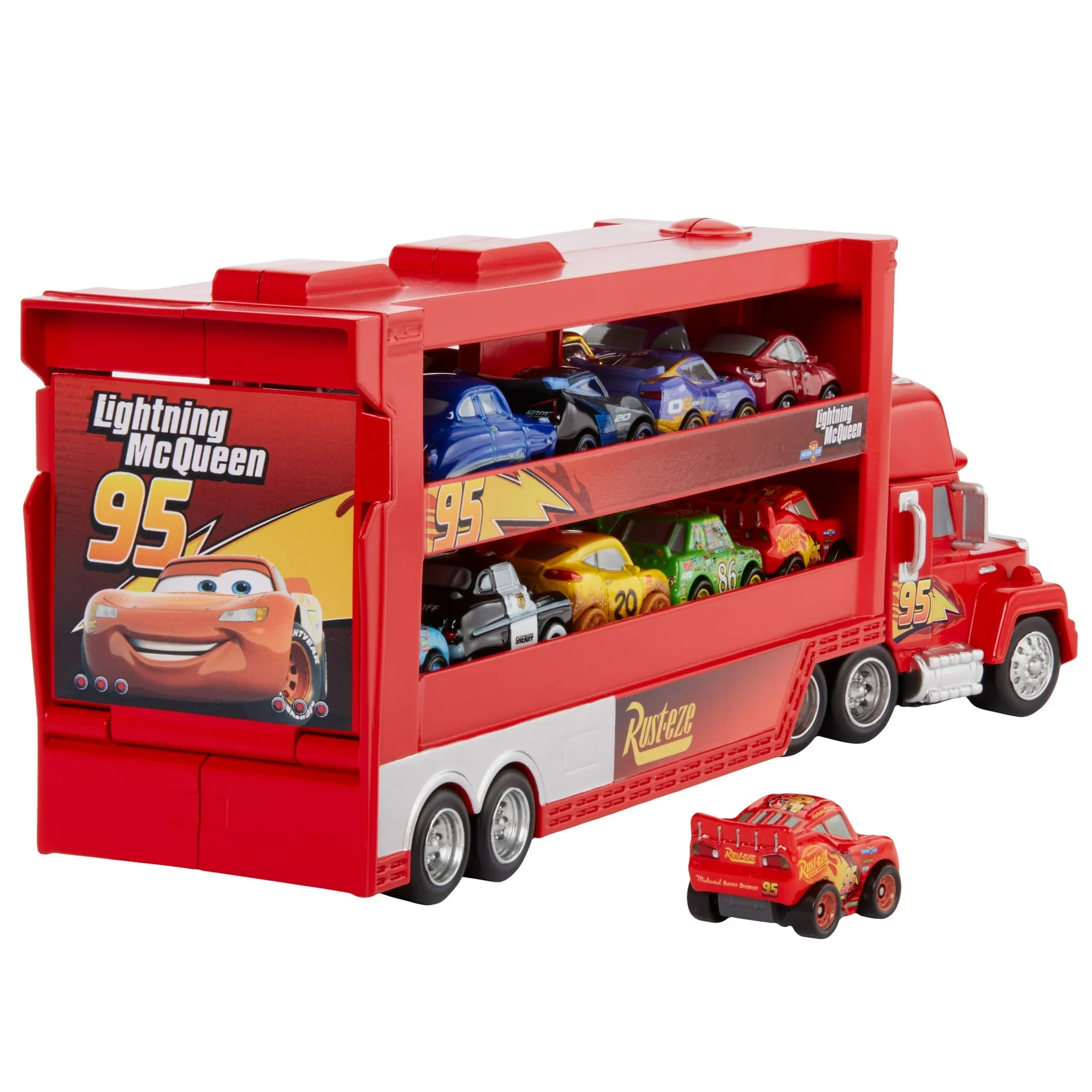 Disney Pixar Cars Mini Racers Mack Transporter 4.webp