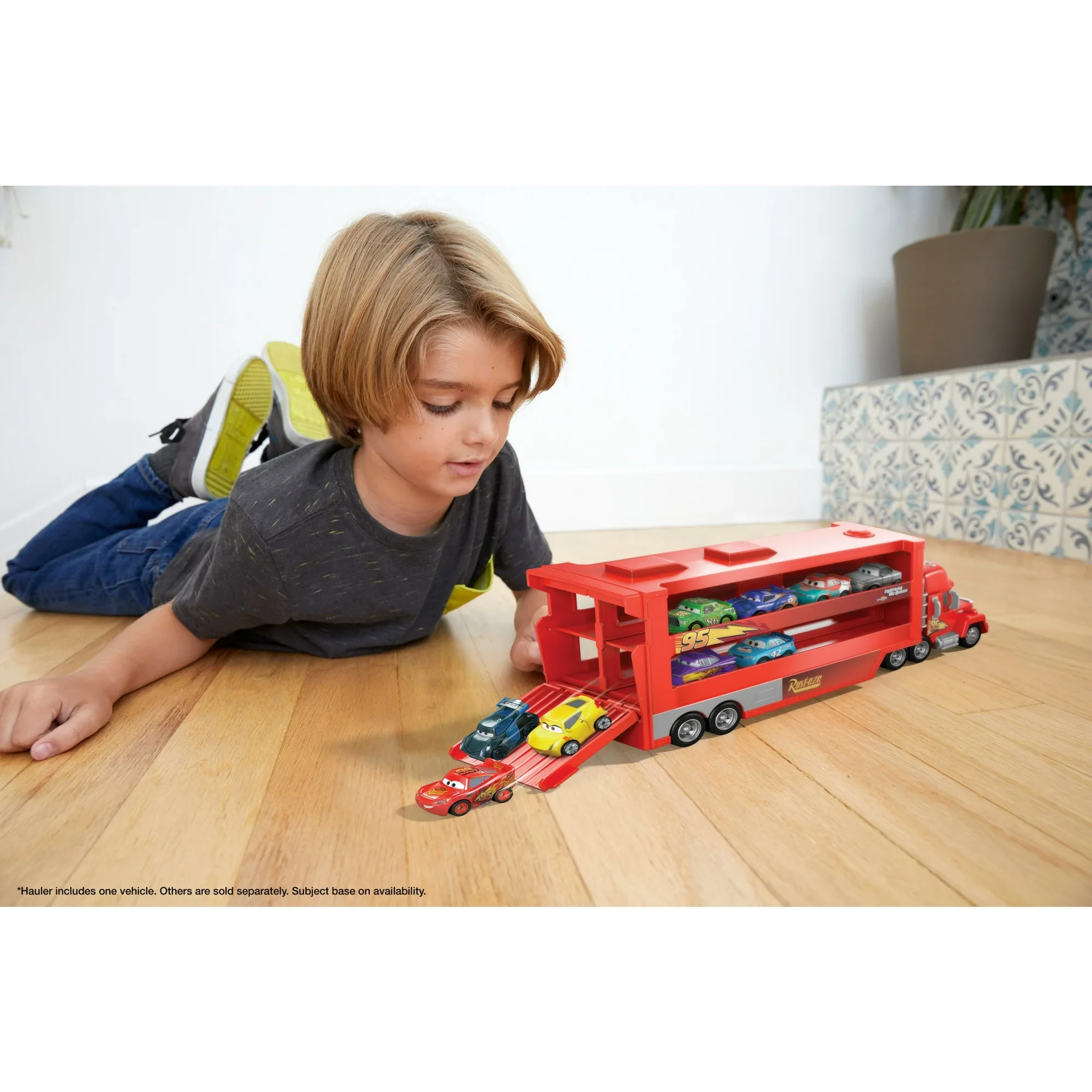 Disney Pixar Cars Mini Racers Mack Transporter 1.webp