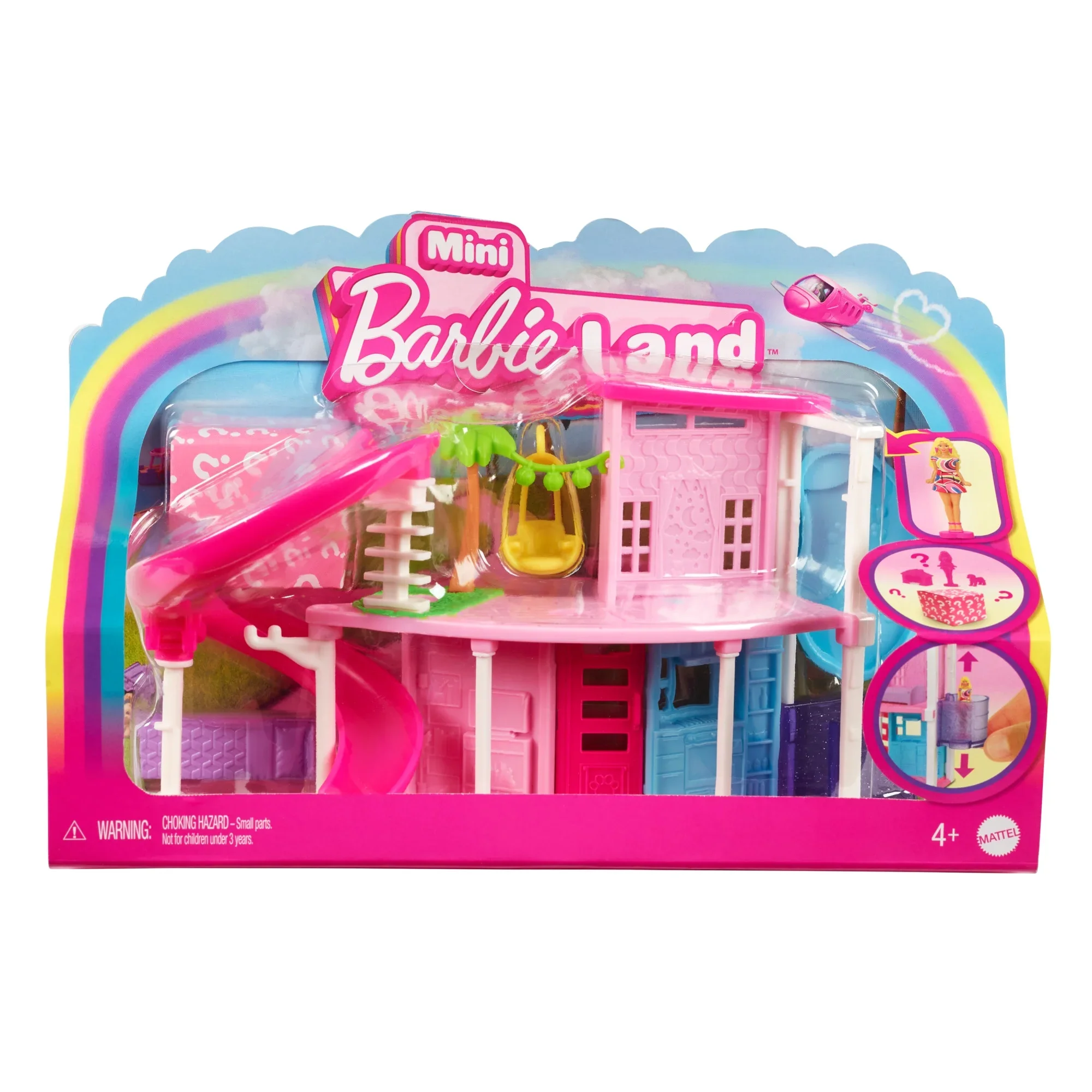 Barbie Mini BarbieLand Dreamhouse Playset – 1.5” Mini Doll House with Accessories