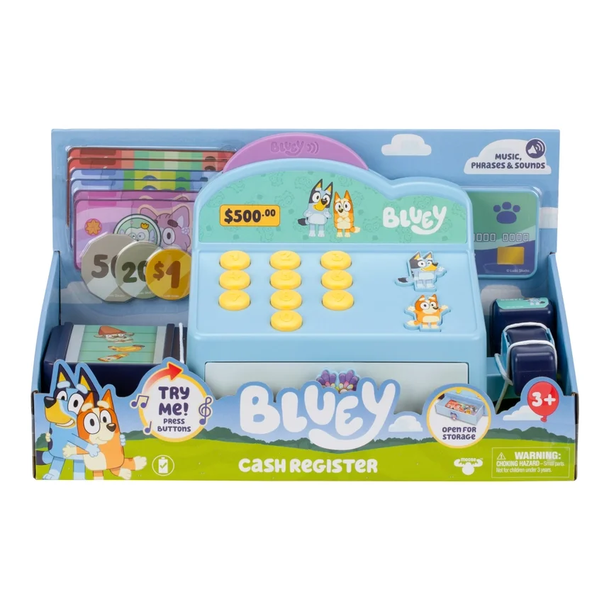 Bluey Cash Register Pretend Play Set
