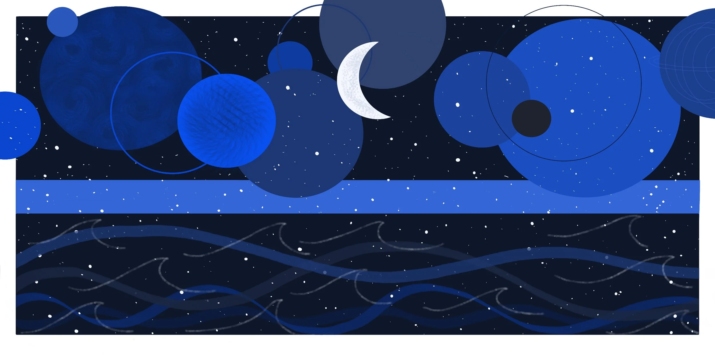 Into the night, 2024, giclee print