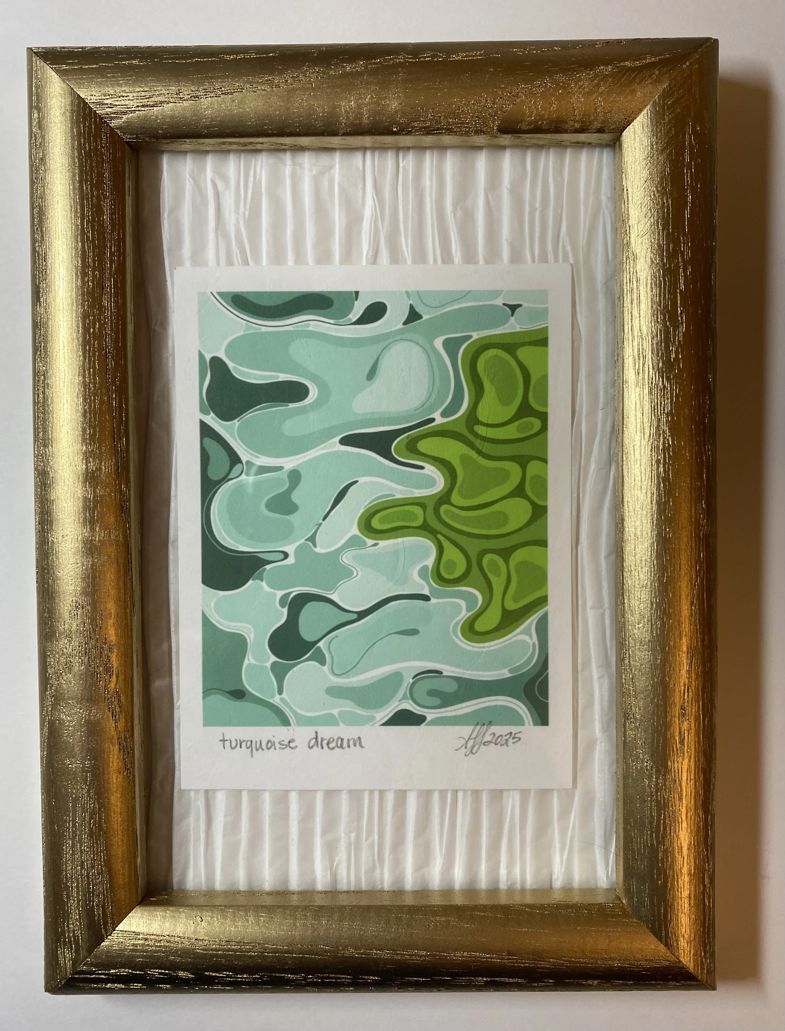 Water world: turquoise dream, giclee print